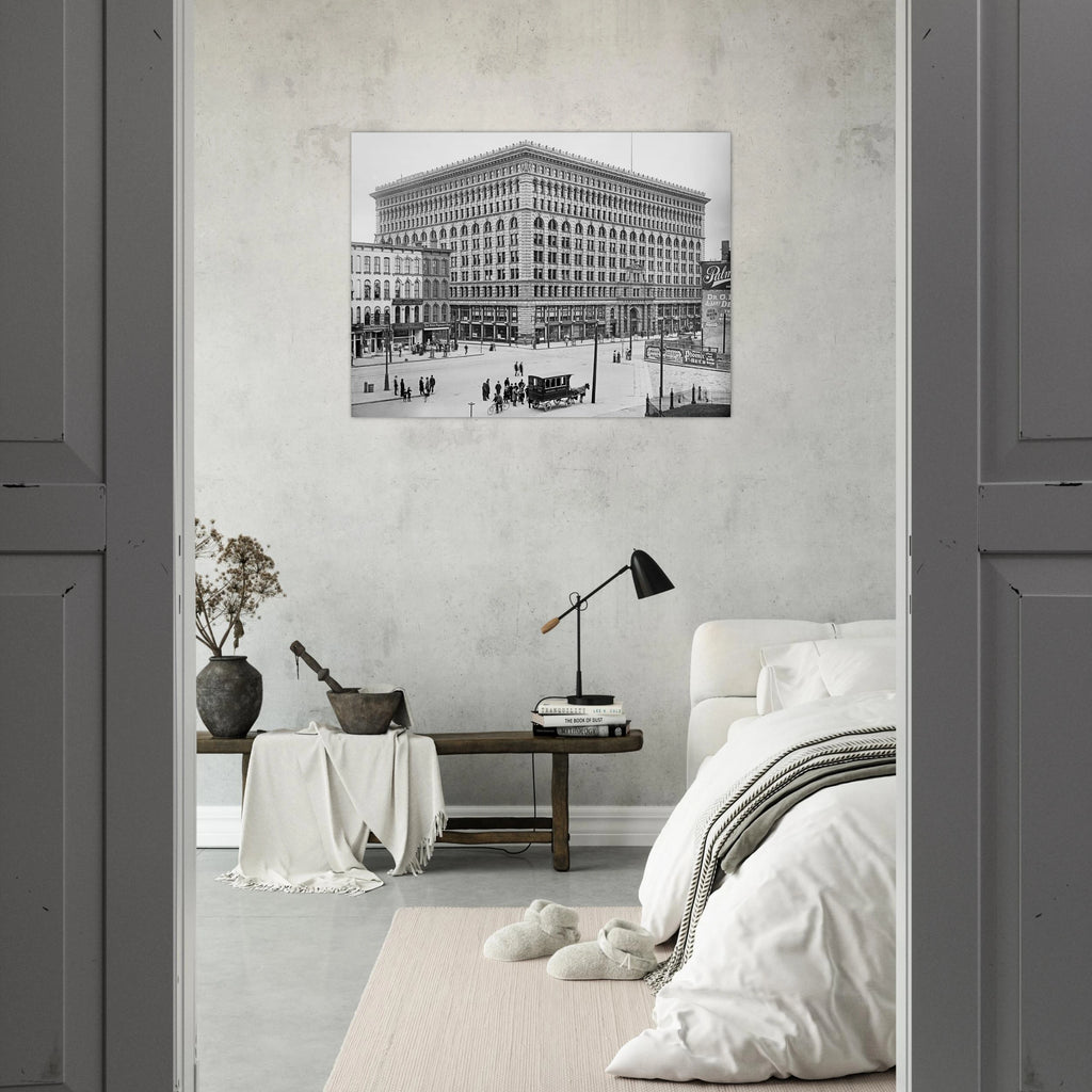 Buffalo Ellicott Square Building 1900  - Premium Matte Paper Poster