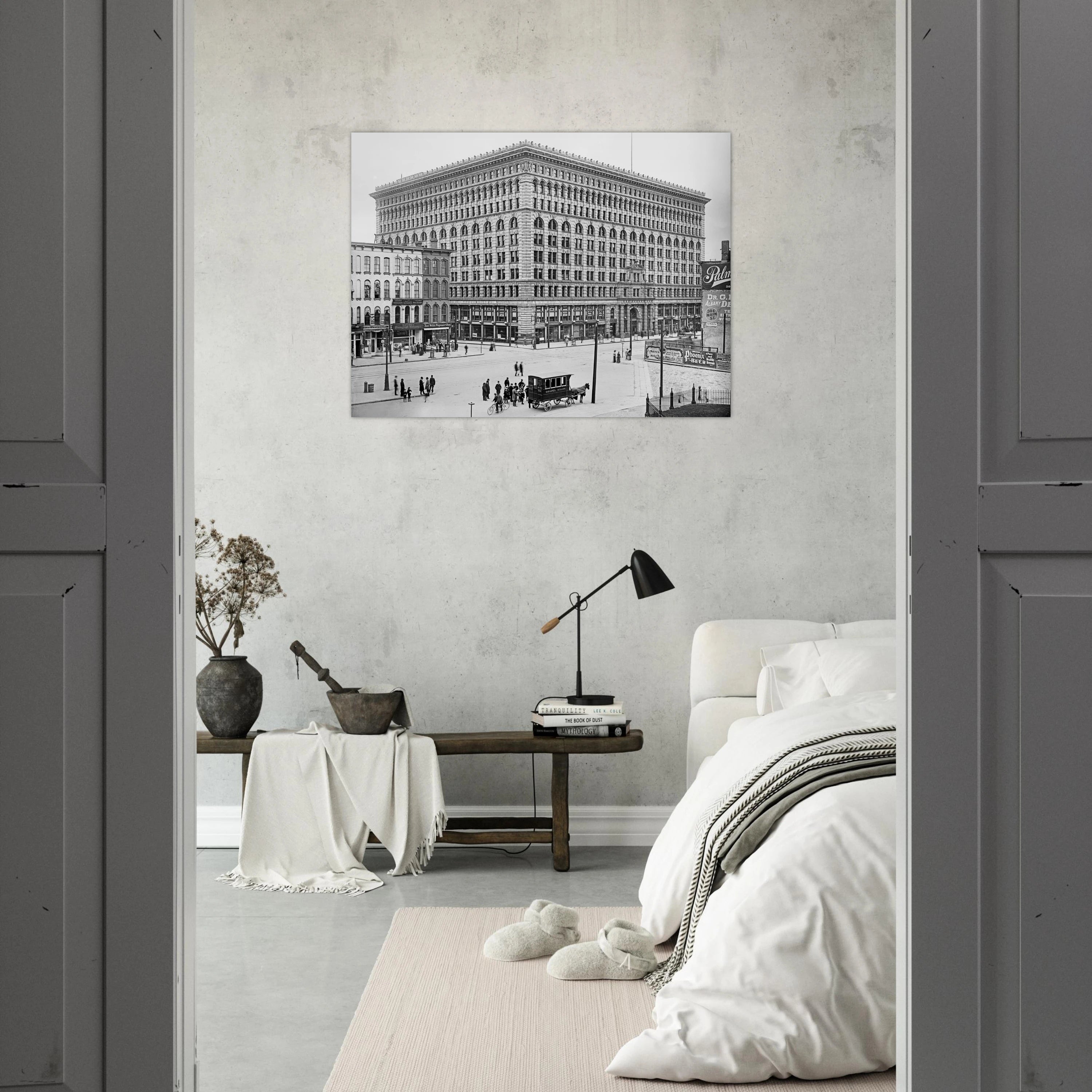 Buffalo Ellicott Square Building 1900  - Premium Matte Paper Poster