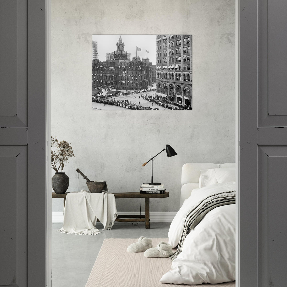 Detroit 1901 - Bicentennial Celebration at Campus Martius - Premium Matte Paper Poster