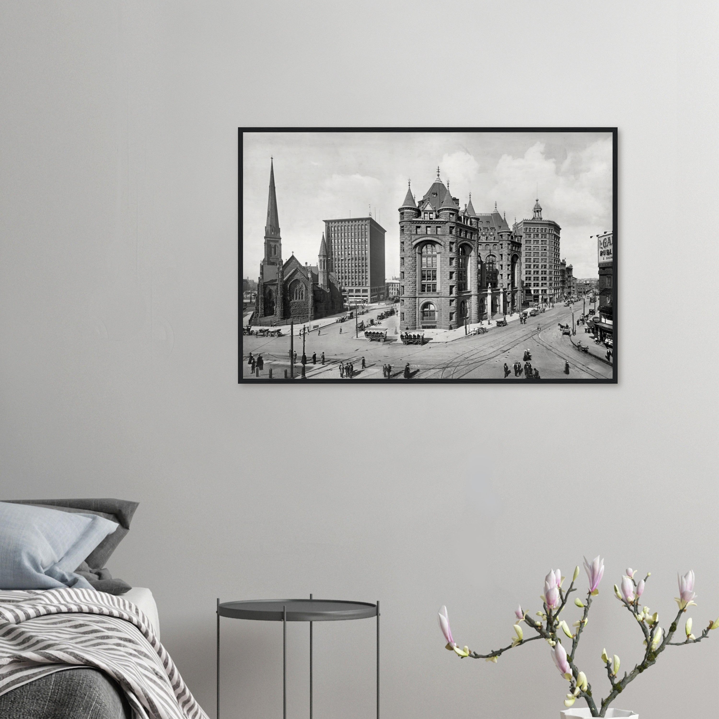 Buffalo 1900 Shelton Square - wooden framed posters