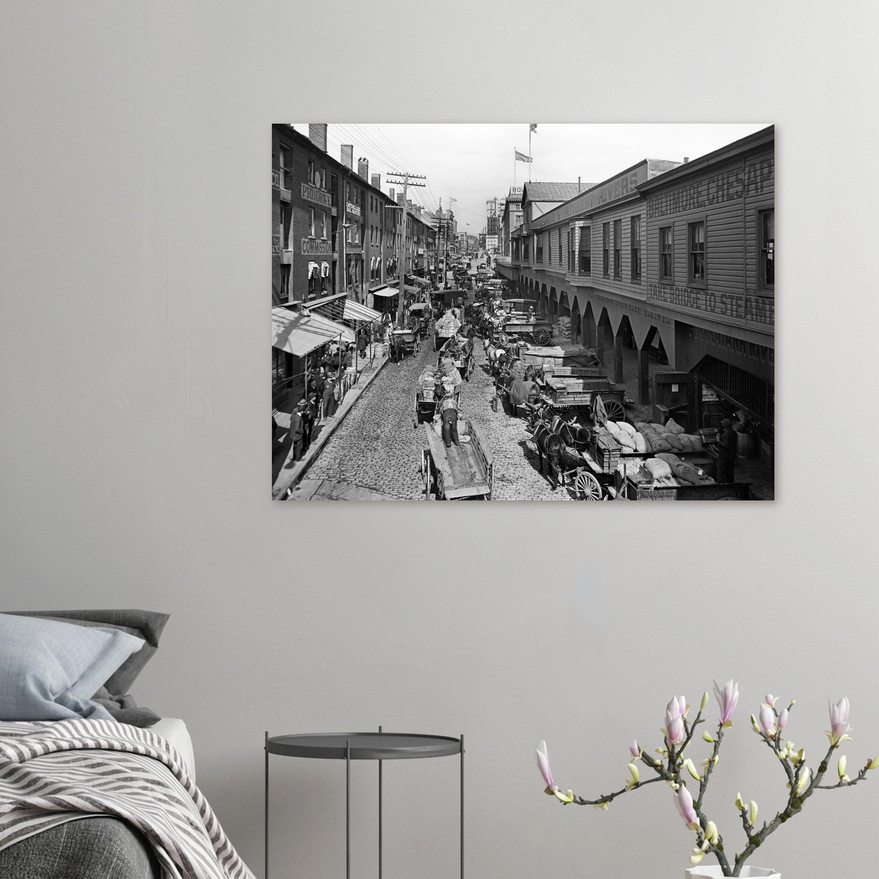 Baltimore, Maryland Light Street looking north 1906 - Premium Matte Paper Poster