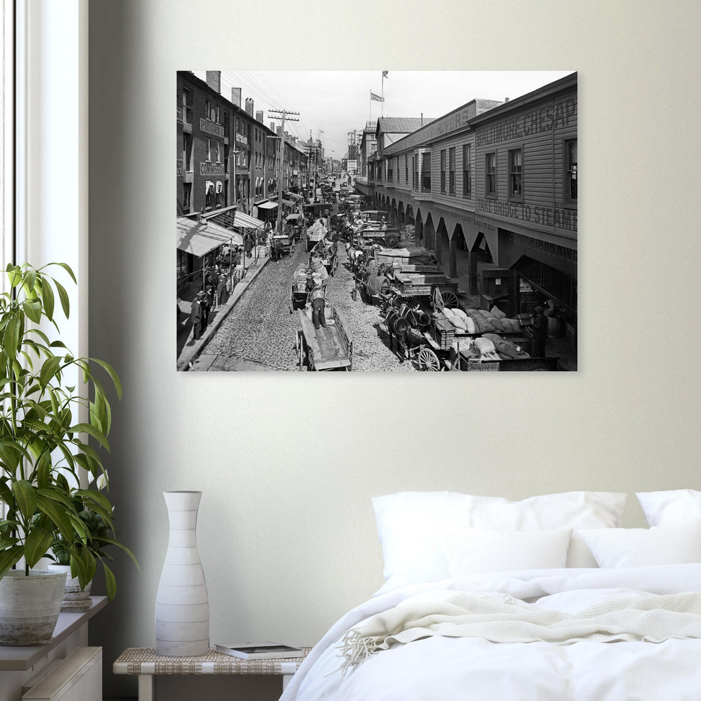 Baltimore, Maryland Light Street looking north 1906 - Premium Matte Paper Poster