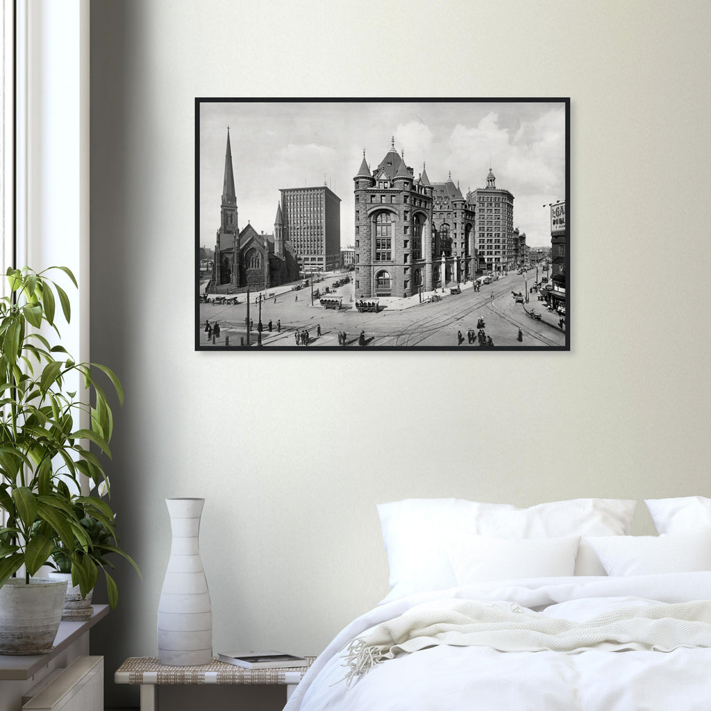 Buffalo 1900 Shelton Square - wooden framed posters