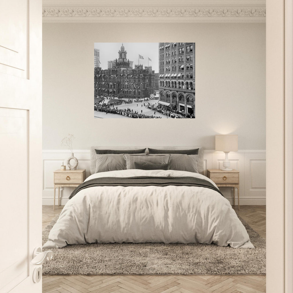 Detroit 1901 - Bicentennial Celebration at Campus Martius - Premium Matte Paper Poster