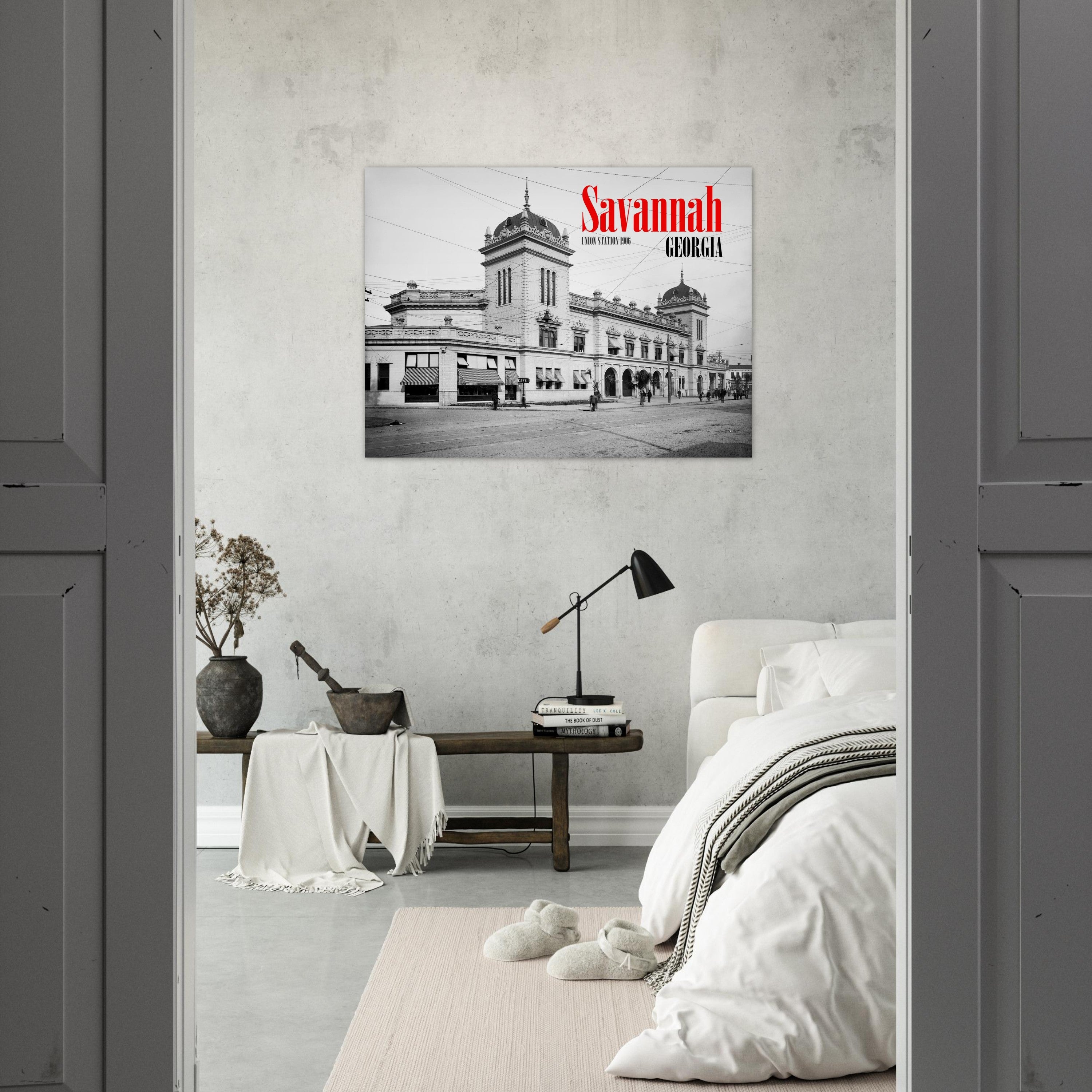 Savannah, Georgia 1905 - Union Station - Premium Matte Paper Poster