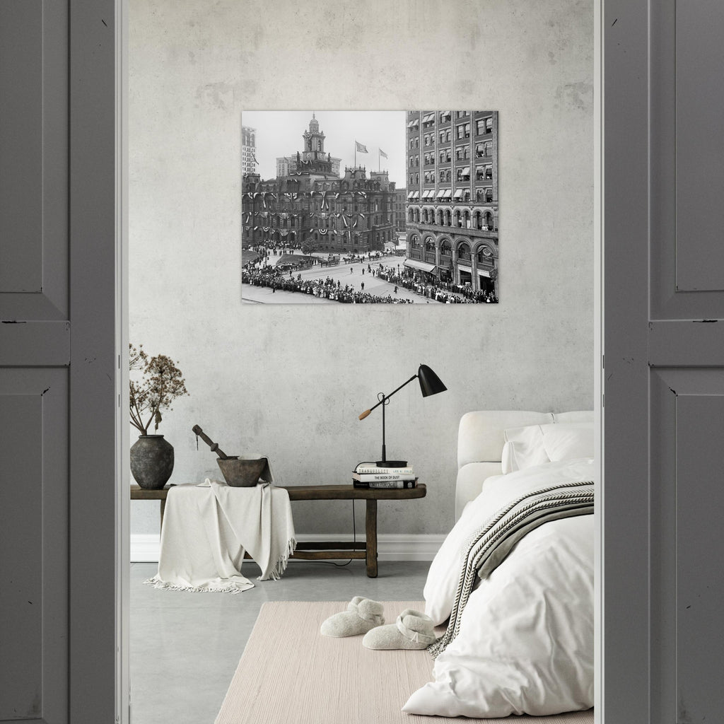 Detroit 1901 - Bicentennial Celebration at Campus Martius - Premium Matte Paper Poster