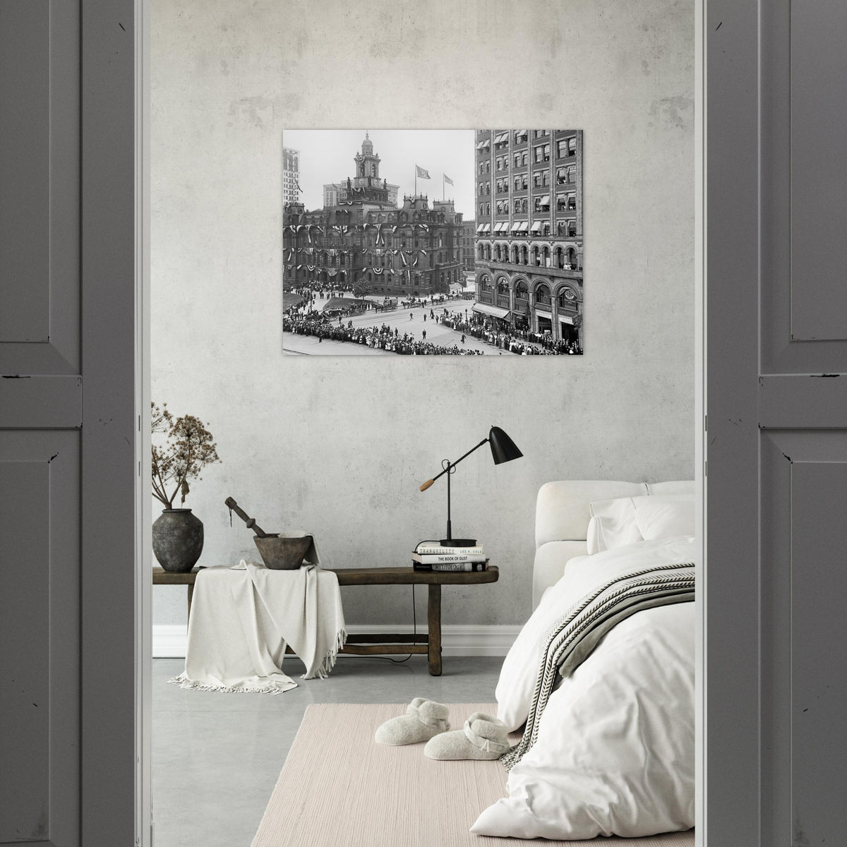 Detroit 1901 - Bicentennial Celebration at Campus Martius - Premium Matte Paper Poster
