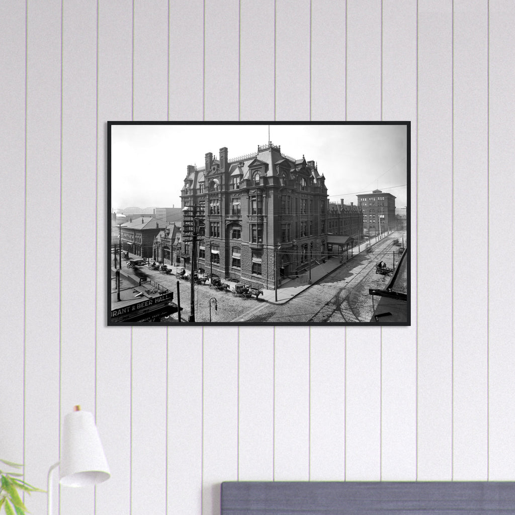 Cincinnati, Ohio 1905 - Central Union Station - wooden framed posters