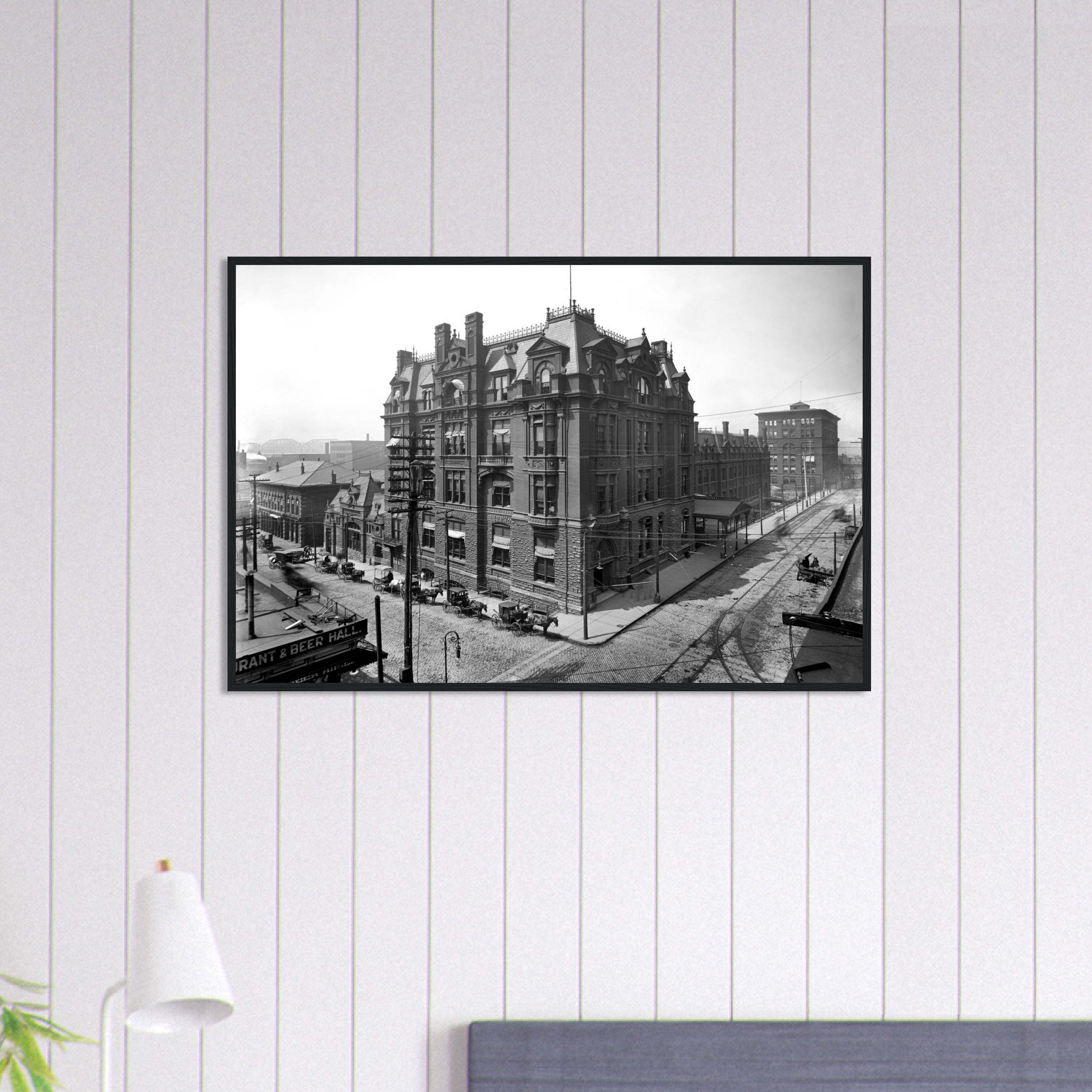 Cincinnati, Ohio 1905 - Central Union Station - wooden framed posters