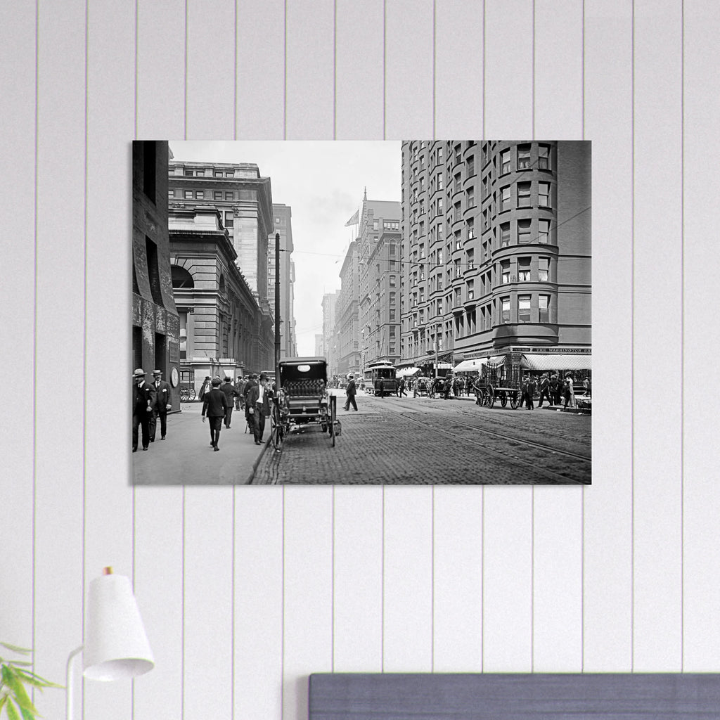 Chicago  - Dearborn Street, Great Northern Hotel 1907 - Premium Matte Paper Poster