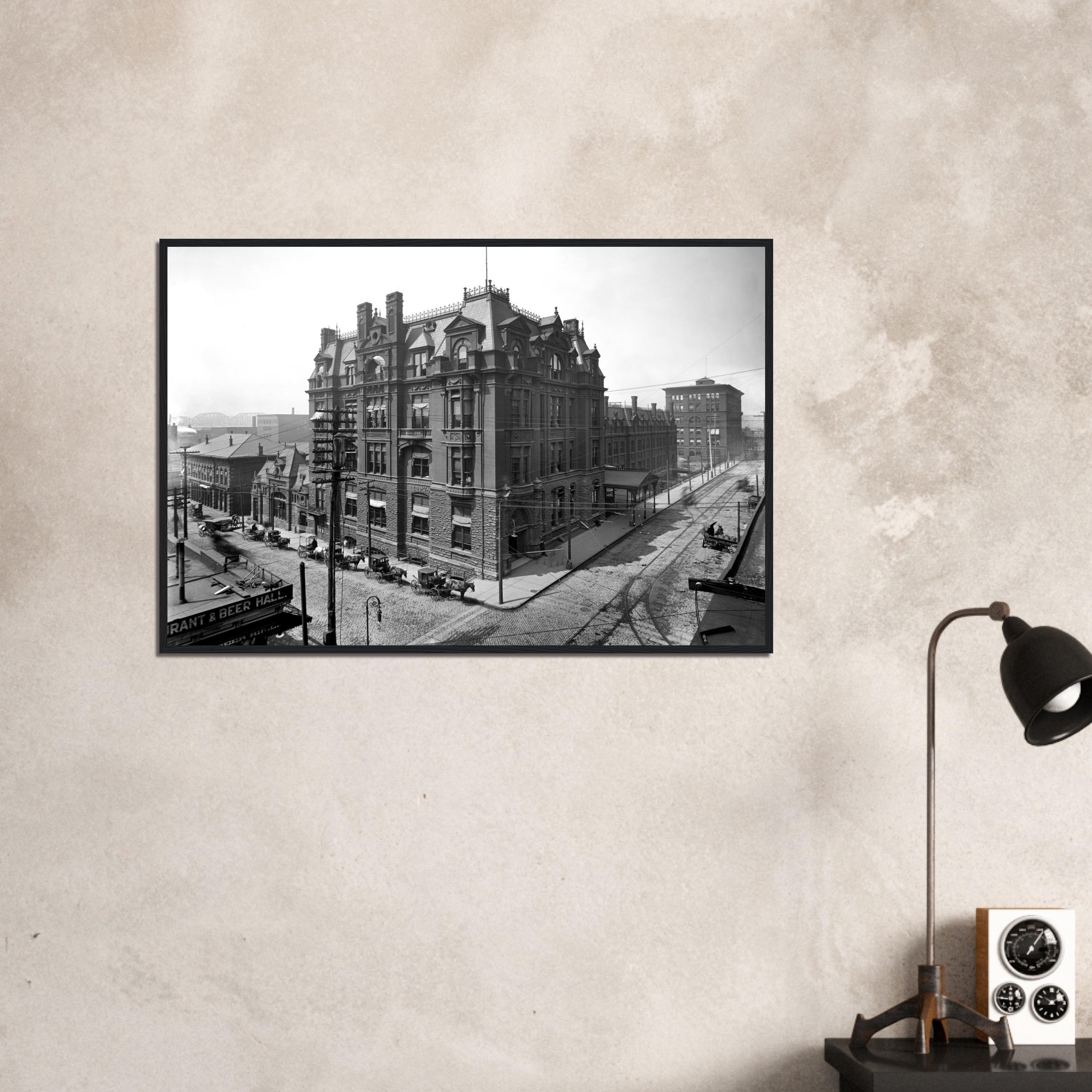 Cincinnati, Ohio 1905 - Central Union Station - wooden framed posters