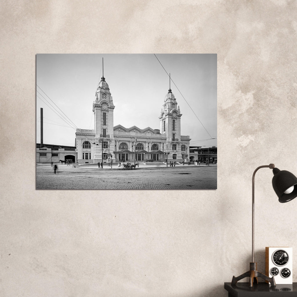 Worcester, Massachusetts - The second Union Station 1911 - Premium Matte Paper Poster