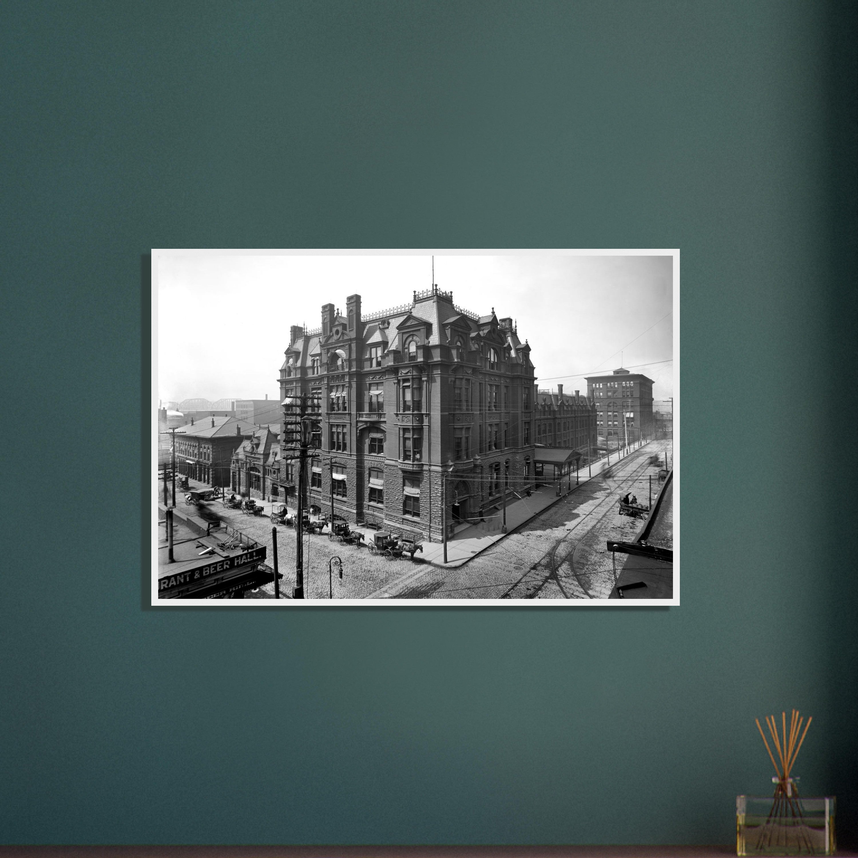 Cincinnati, Ohio 1905 - Central Union Station - wooden framed posters