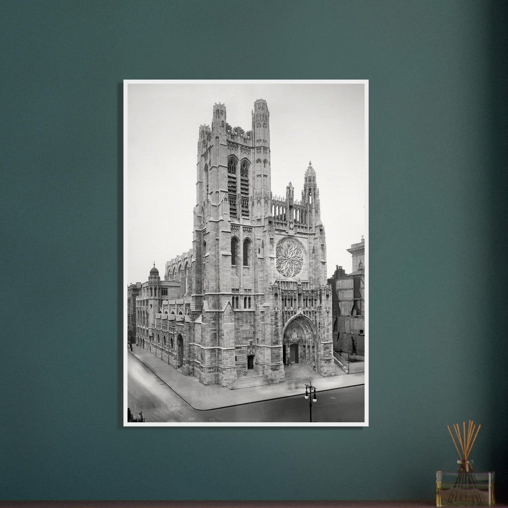 New York City 1913 - Saint Thomas Church on Fifth Avenue - wooden framed posters