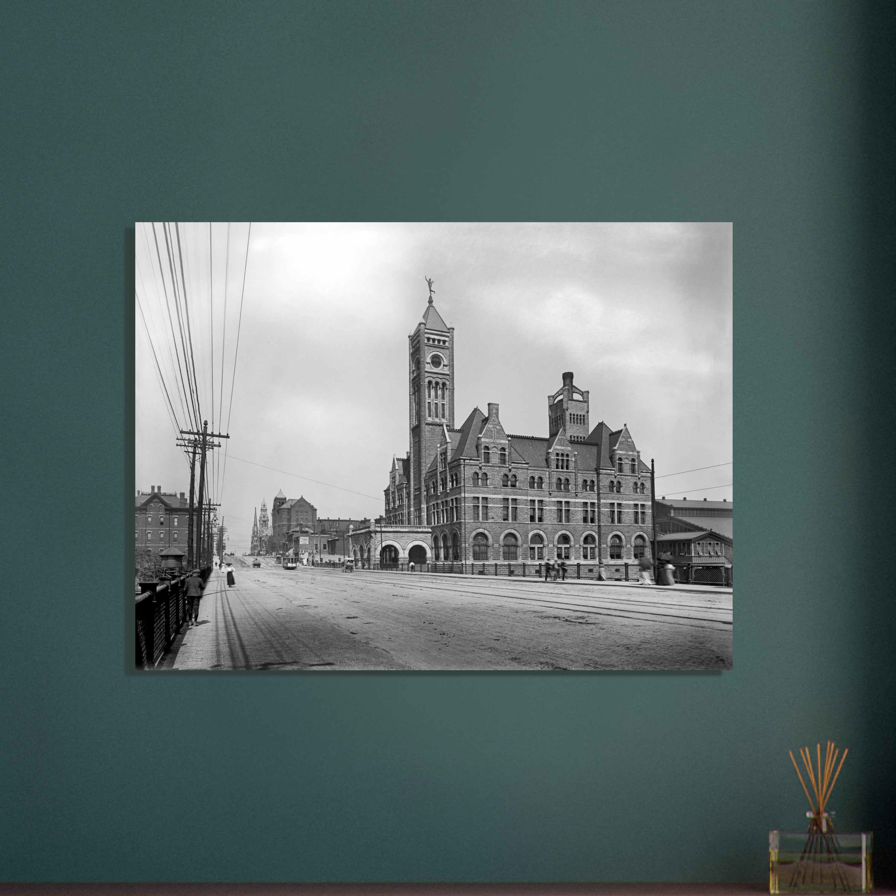 Nashville, Tennessee 1900 - Union Station - Premium Matte Paper Poster