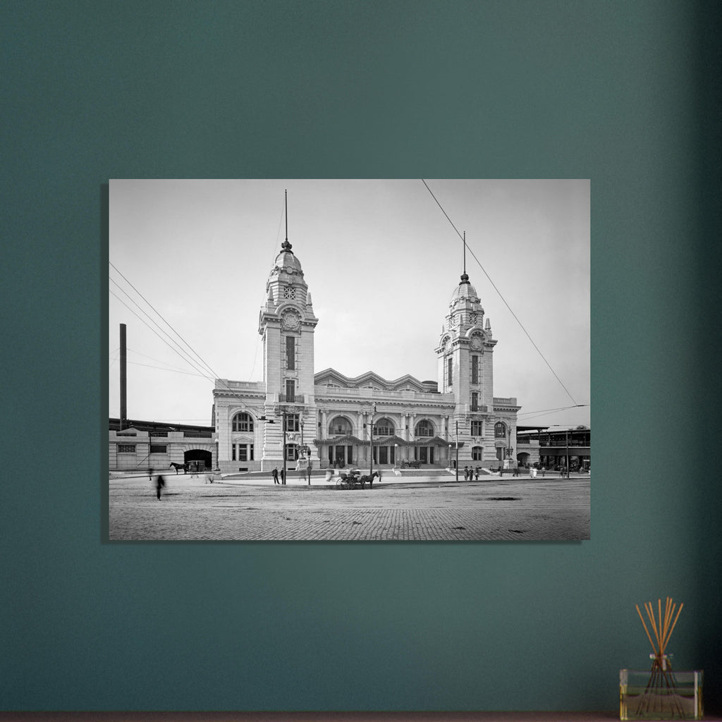 Worcester, Massachusetts - The second Union Station 1911 - Premium Matte Paper Poster
