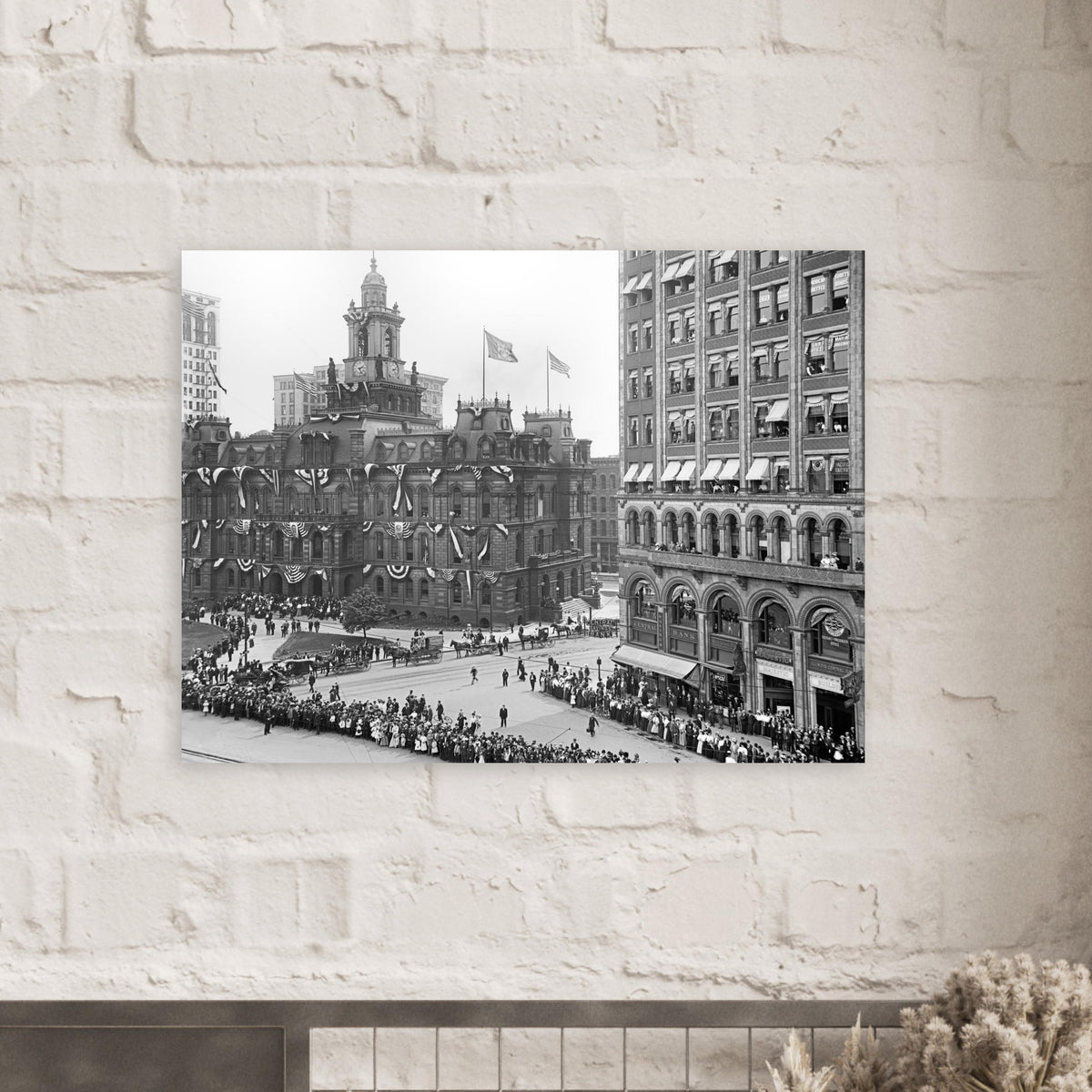 Detroit 1901 - Bicentennial Celebration at Campus Martius - Premium Matte Paper Poster