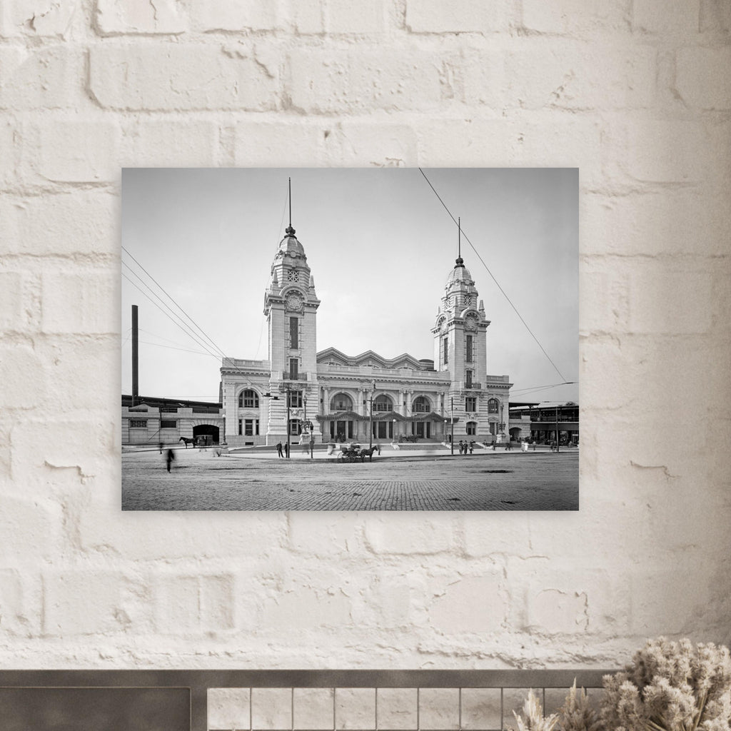 Worcester, Massachusetts - The second Union Station 1911 - Premium Matte Paper Poster