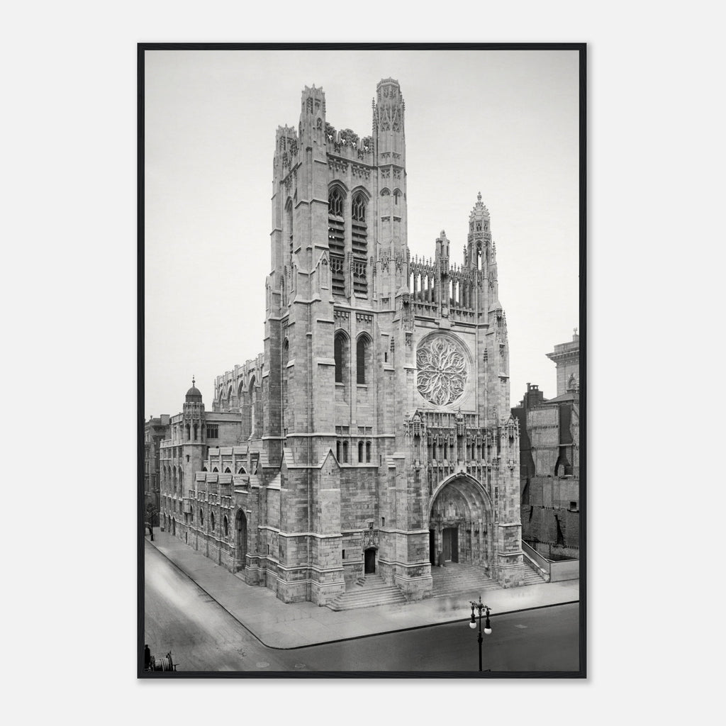 New York City 1913 - Saint Thomas Church on Fifth Avenue - wooden framed posters