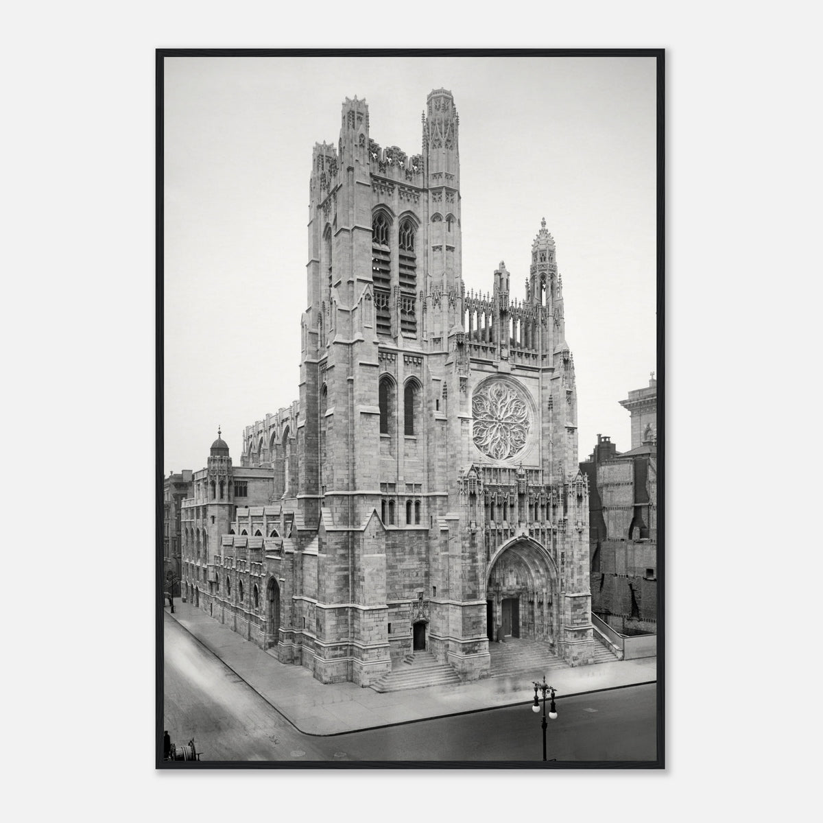 New York City 1913 - Saint Thomas Church on Fifth Avenue - wooden framed posters