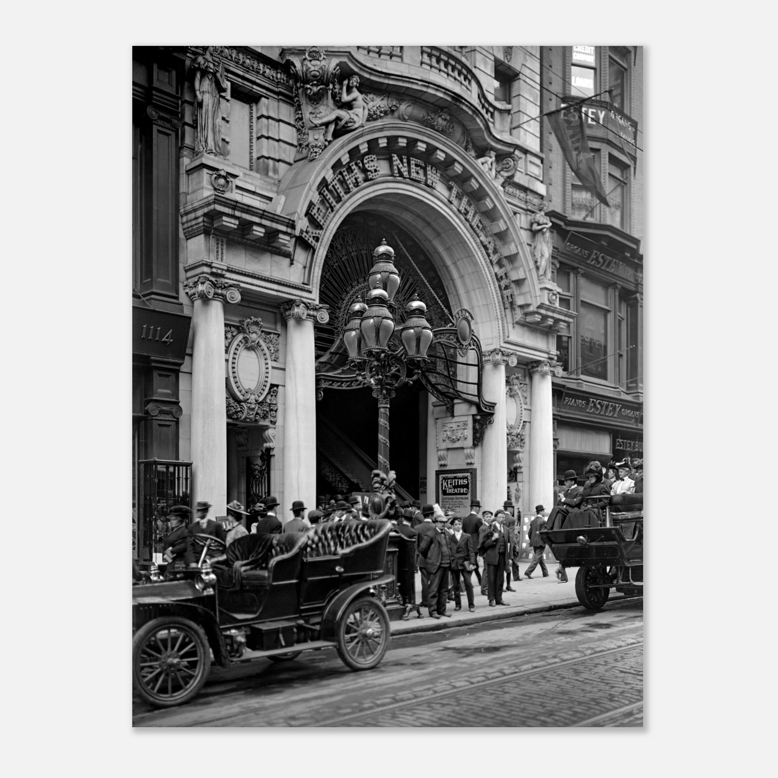 Philadelphia, 1900, Keith’s Theatre on Chestnut Street - Premium Matte Paper Poster