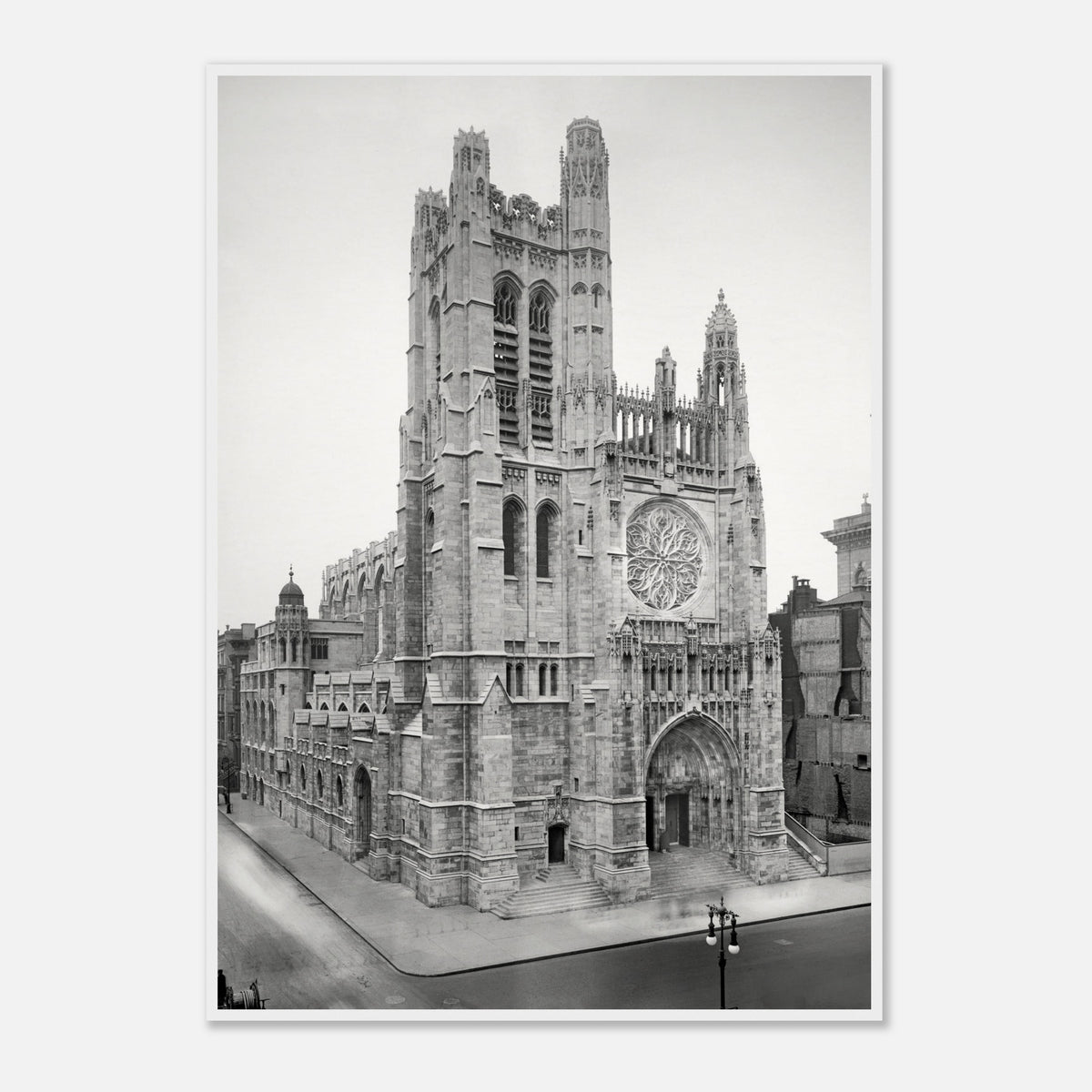 New York City 1913 - Saint Thomas Church on Fifth Avenue - wooden framed posters