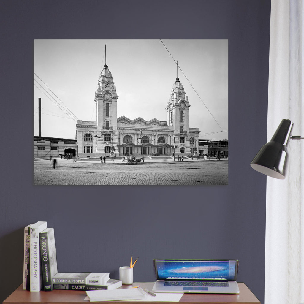 Worcester, Massachusetts - The second Union Station 1911 - Premium Matte Paper Poster