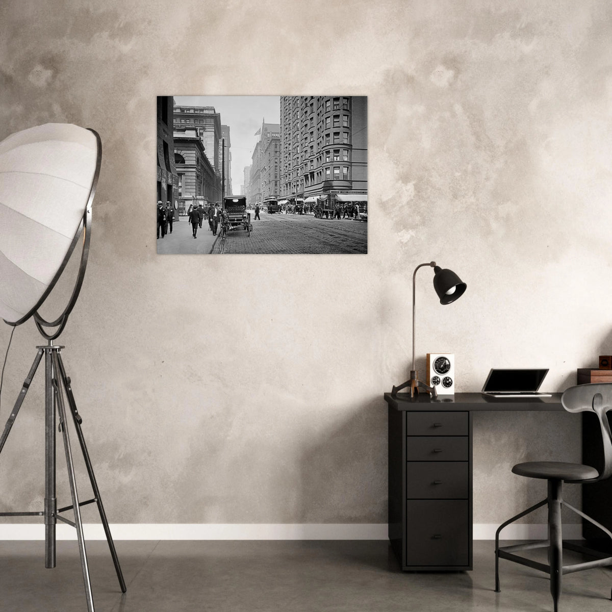 Chicago  - Dearborn Street, Great Northern Hotel 1907 - Premium Matte Paper Poster