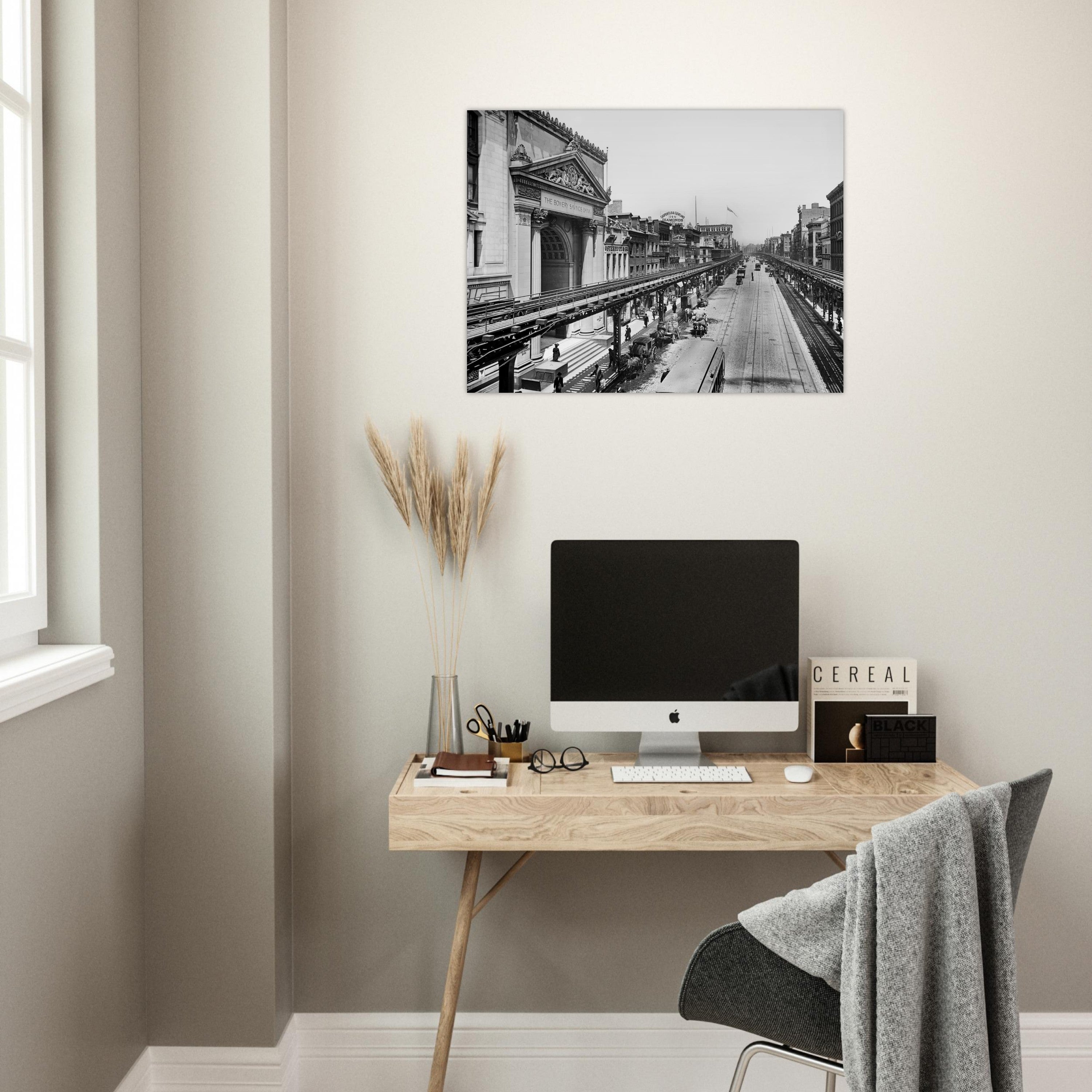 New York City, 1905 – The Bowery and the Third Avenue El - Premium Matte Paper Poster