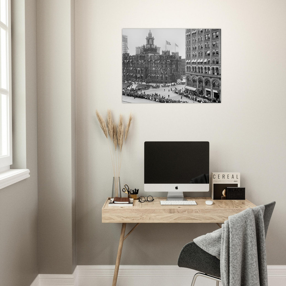 Detroit 1901 - Bicentennial Celebration at Campus Martius - Premium Matte Paper Poster