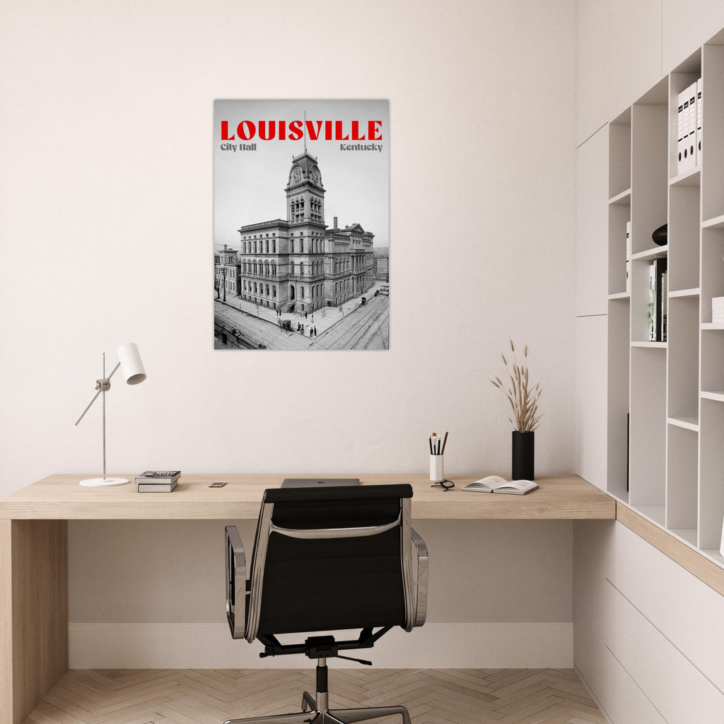 Louisville, Kentucky, 1906 - City Hall - Premium Matte Paper Poster