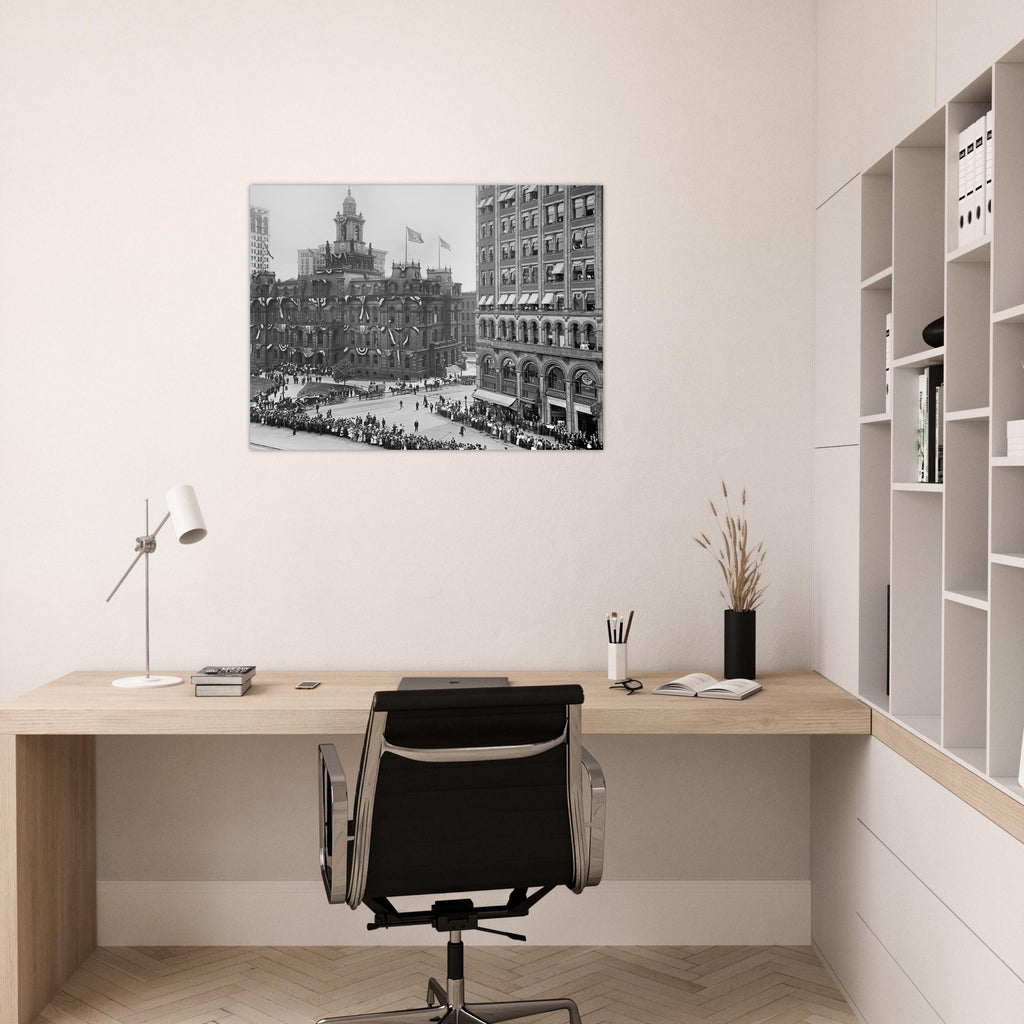 Detroit 1901 - Bicentennial Celebration at Campus Martius - Premium Matte Paper Poster