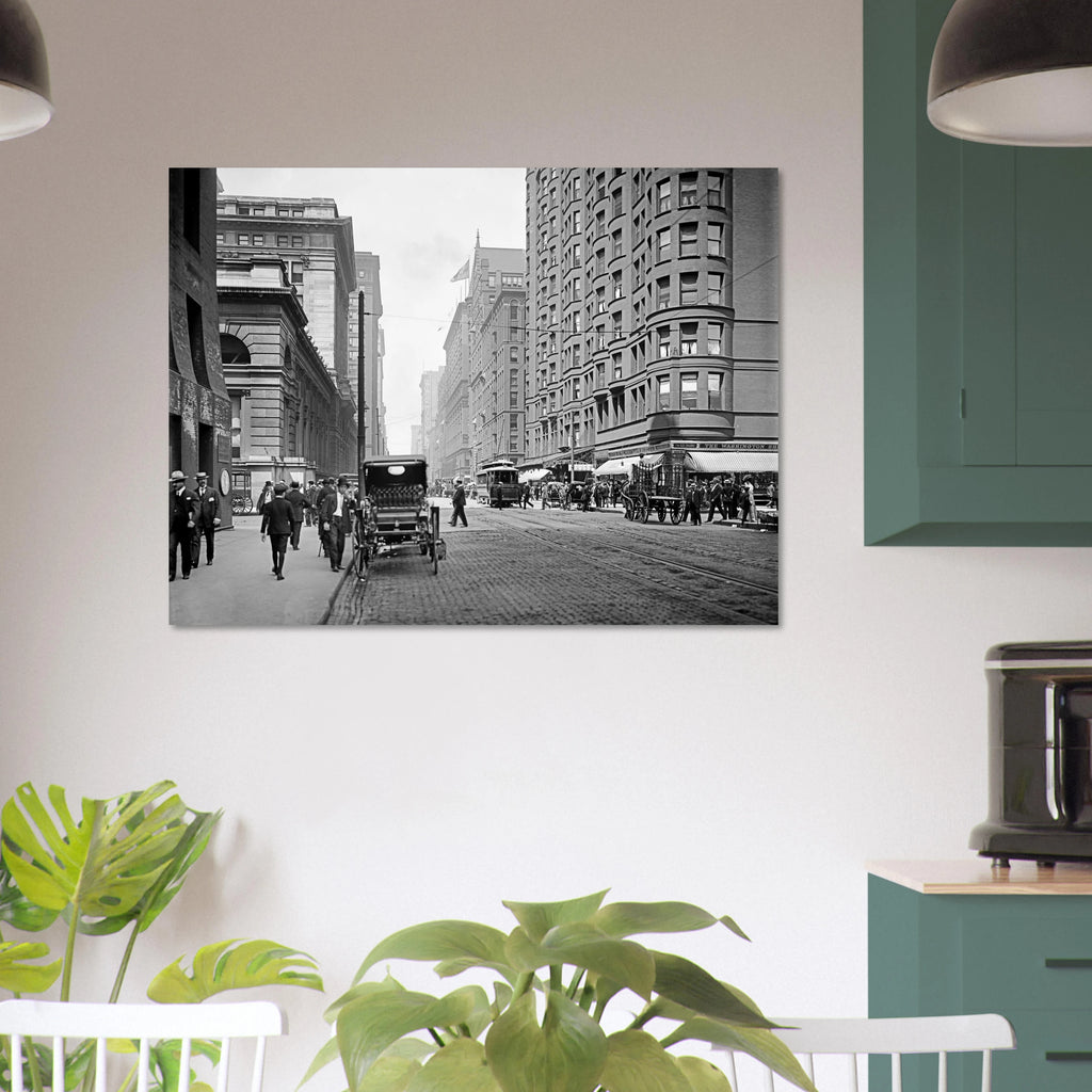 Chicago  - Dearborn Street, Great Northern Hotel 1907 - Premium Matte Paper Poster
