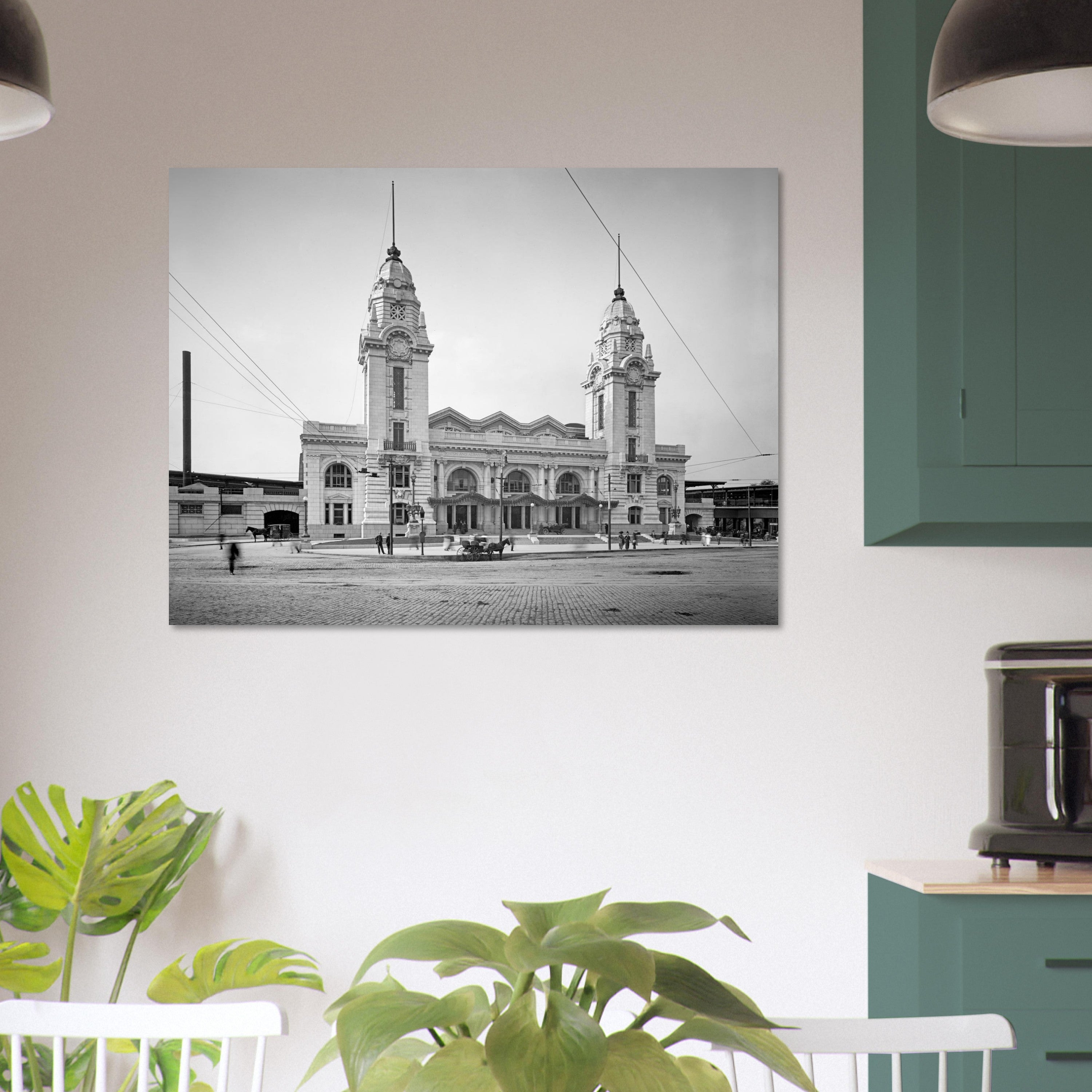 Worcester, Massachusetts - The second Union Station 1911 - Premium Matte Paper Poster