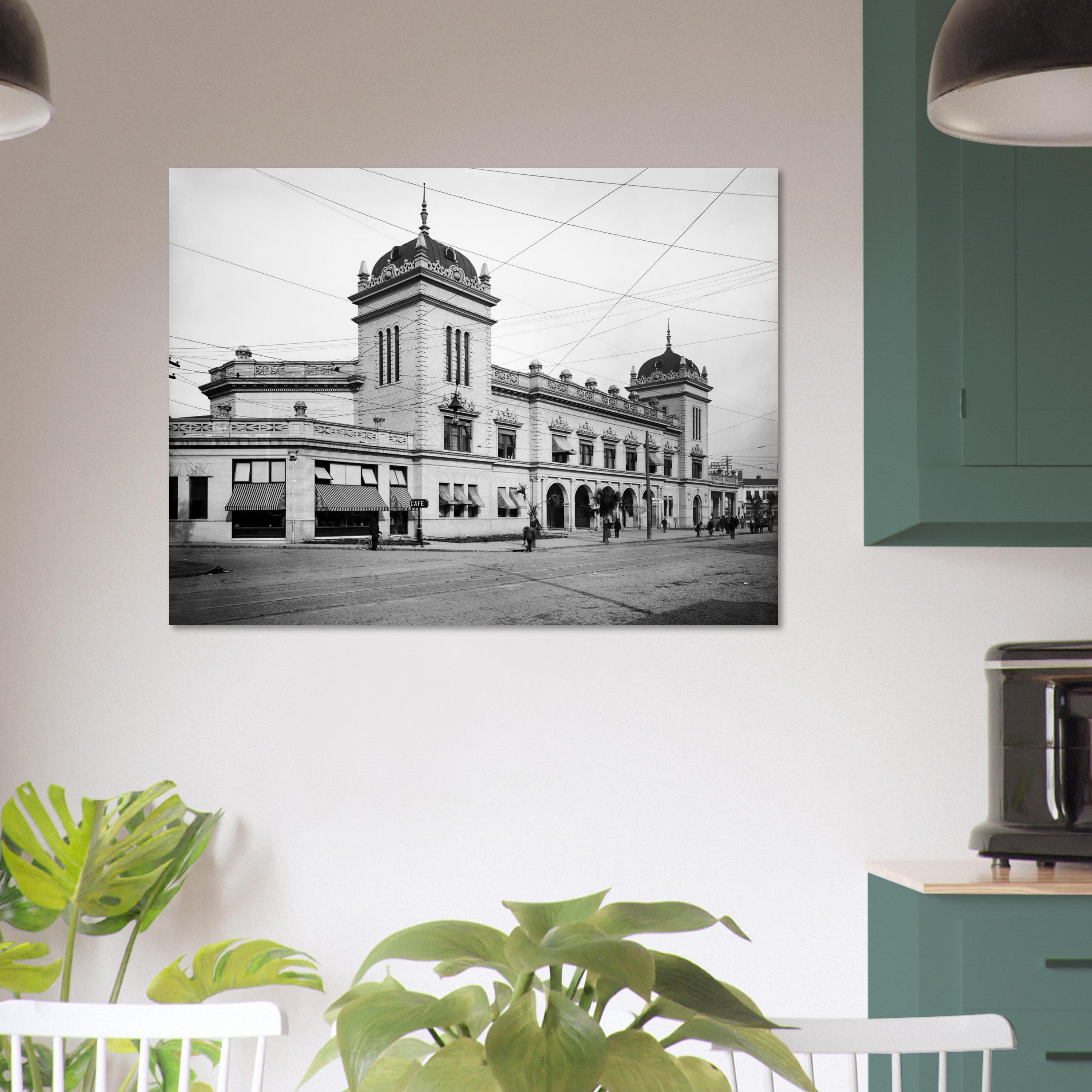 Savannah, Georgia 1905 - Union Station - Premium Matte Paper Poster
