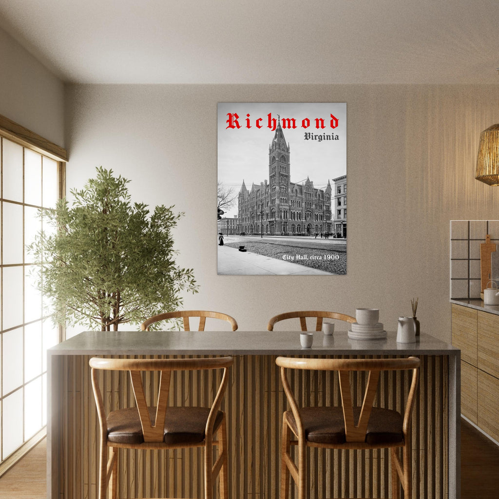 Richmond, Virginia, 1900 - City Hall - Premium Matte Paper Poster