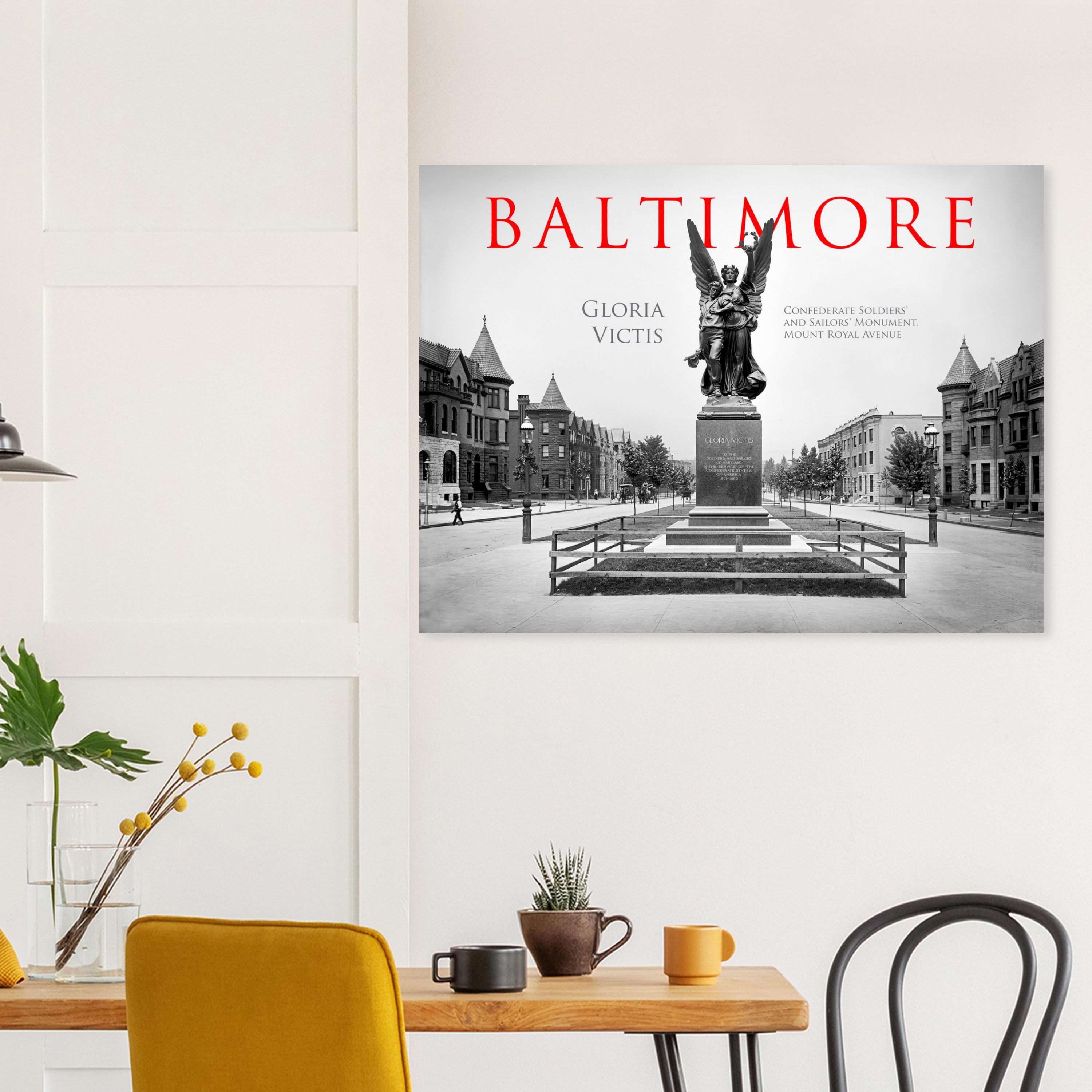 Baltimore, Maryland, Mount Royal Avenue 1903 - Premium Matte Paper Poster