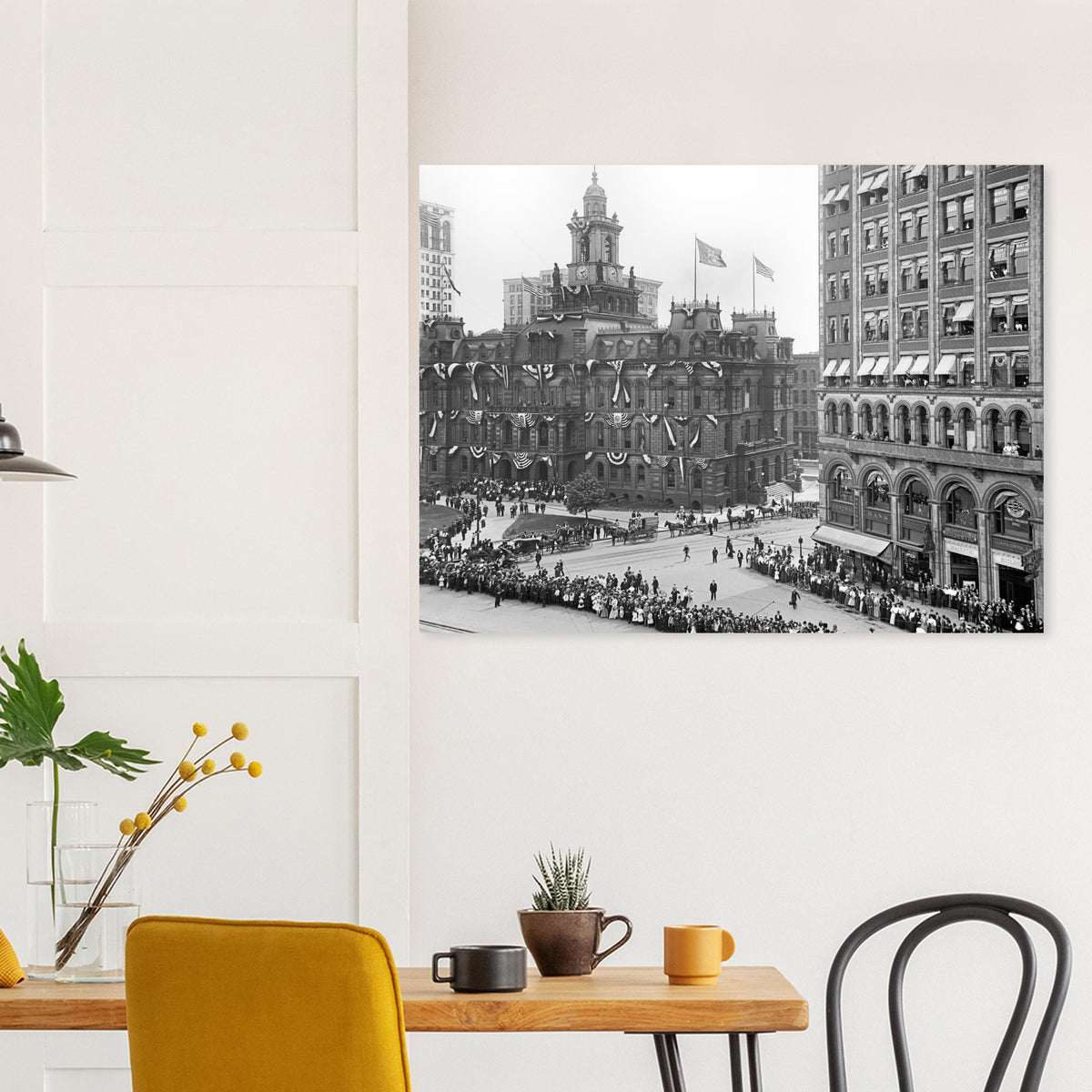 Detroit 1901 - Bicentennial Celebration at Campus Martius - Premium Matte Paper Poster