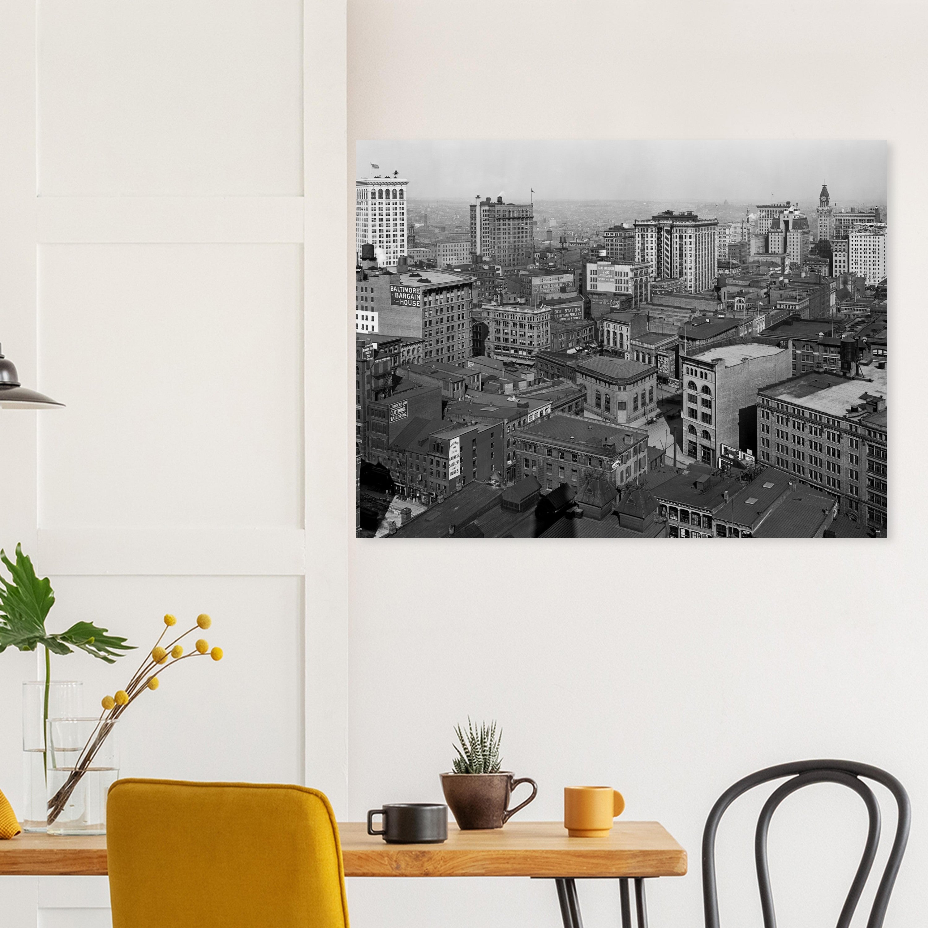 Roofs of Baltimore, Maryland 1912  from the Emerson tower - Premium Matte Paper Poster