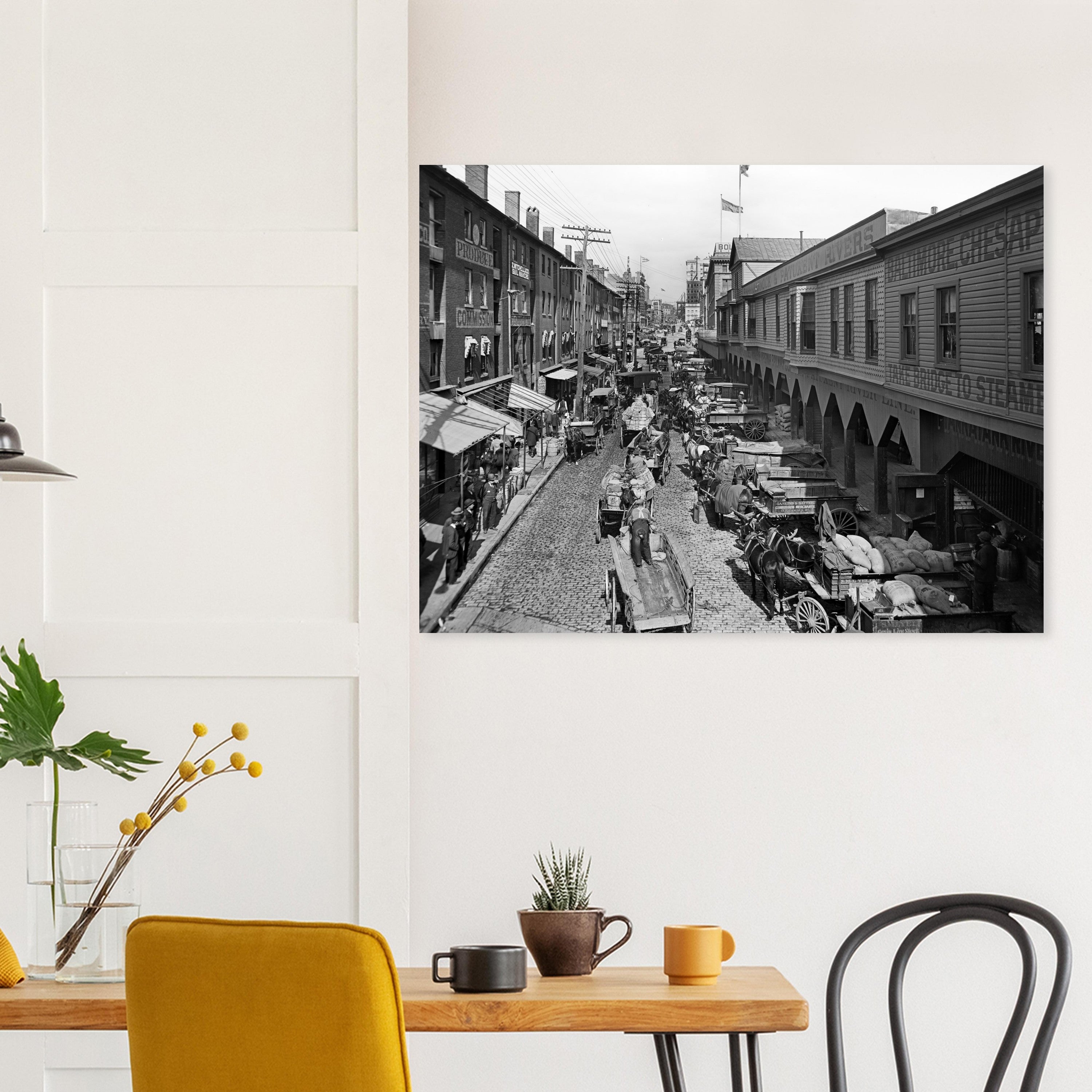 Baltimore, Maryland Light Street looking north 1906 - Premium Matte Paper Poster