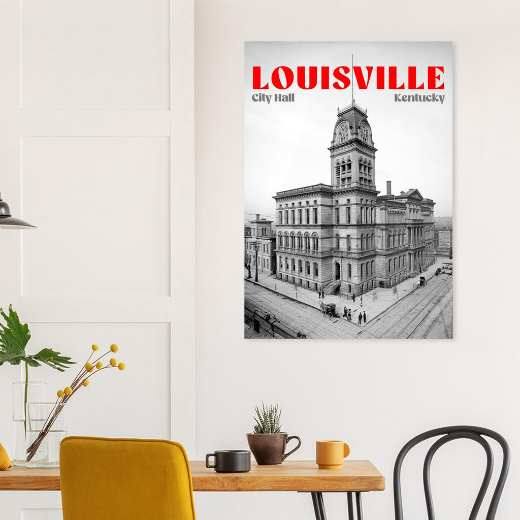 Louisville, Kentucky, 1906 - City Hall - Premium Matte Paper Poster