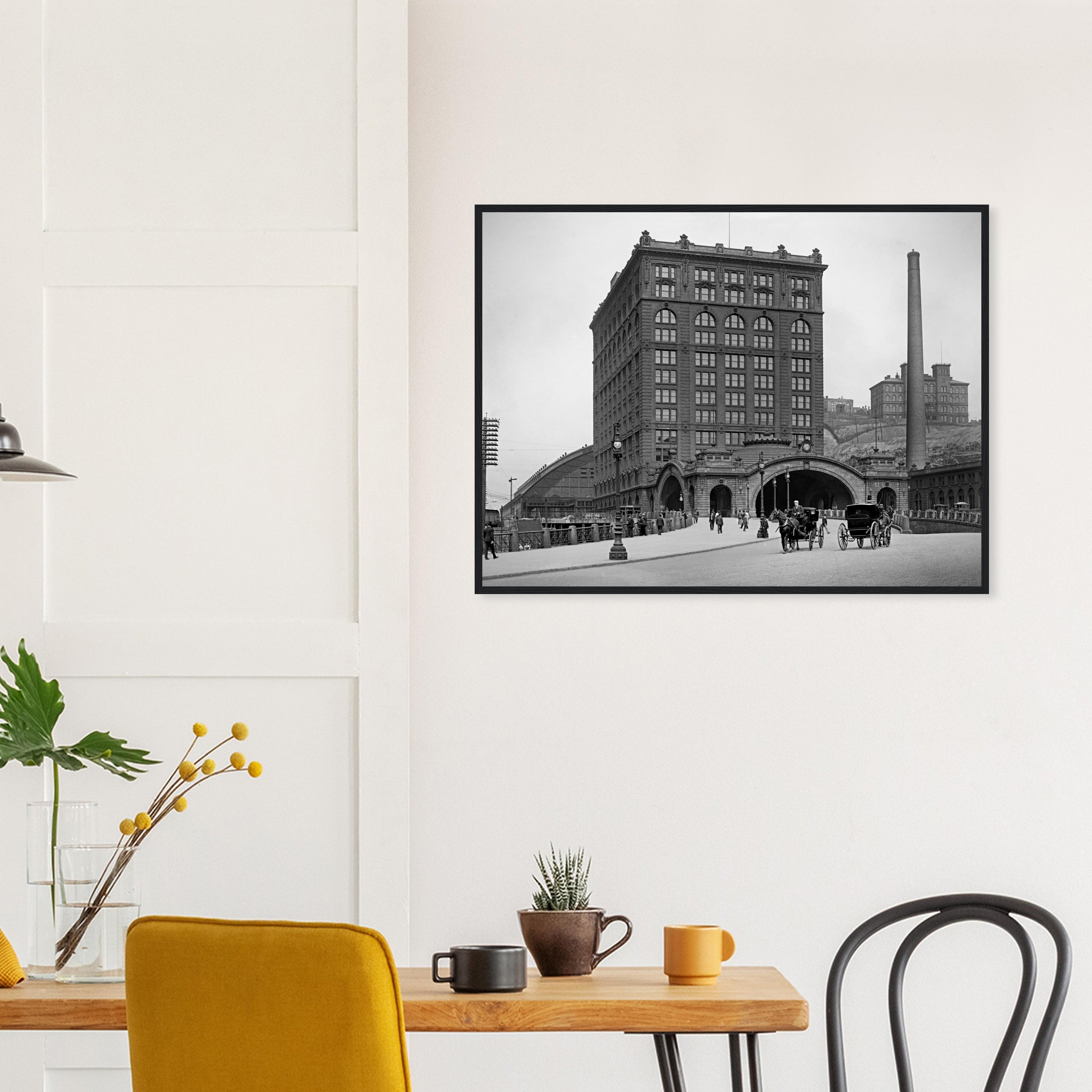 Pittsburgh, Pennsylvania 1900 - Union Station - wooden framed posters