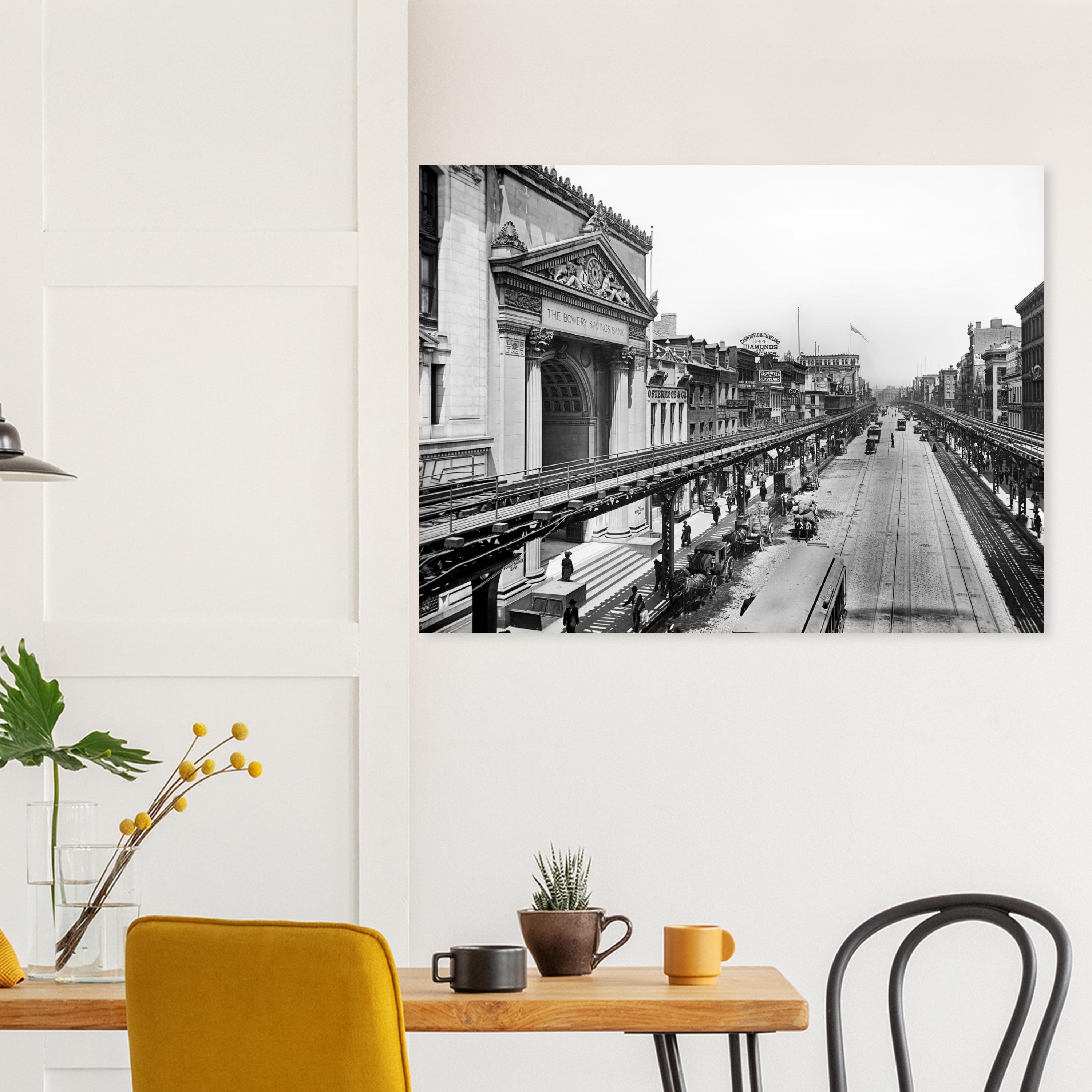 New York City, 1905 – The Bowery and the Third Avenue El - Premium Matte Paper Poster