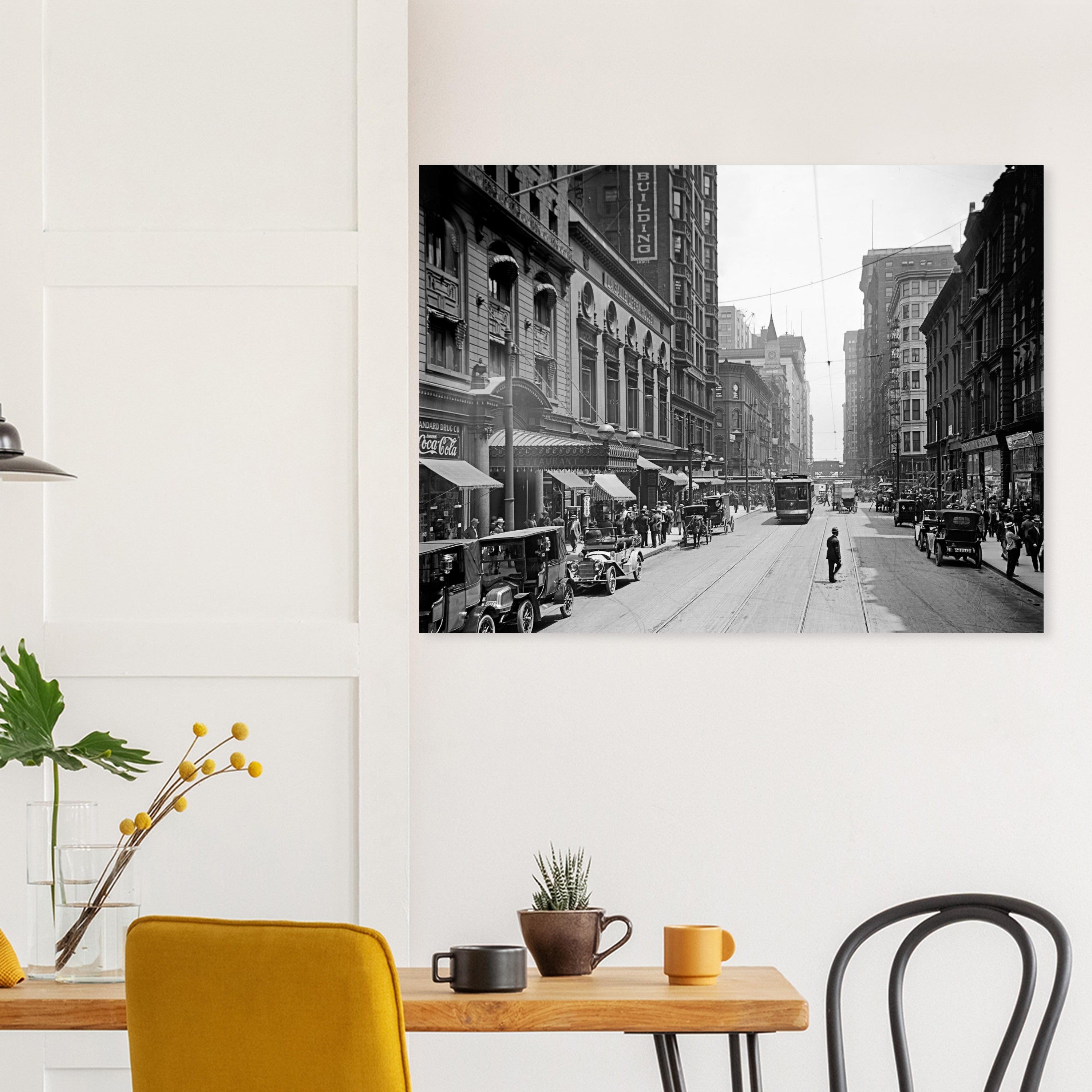 Chicago  - Madison Street 1910 - Premium Matte Paper Poster