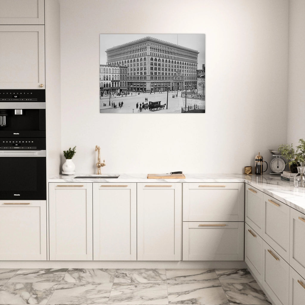 Buffalo Ellicott Square Building 1900  - Premium Matte Paper Poster