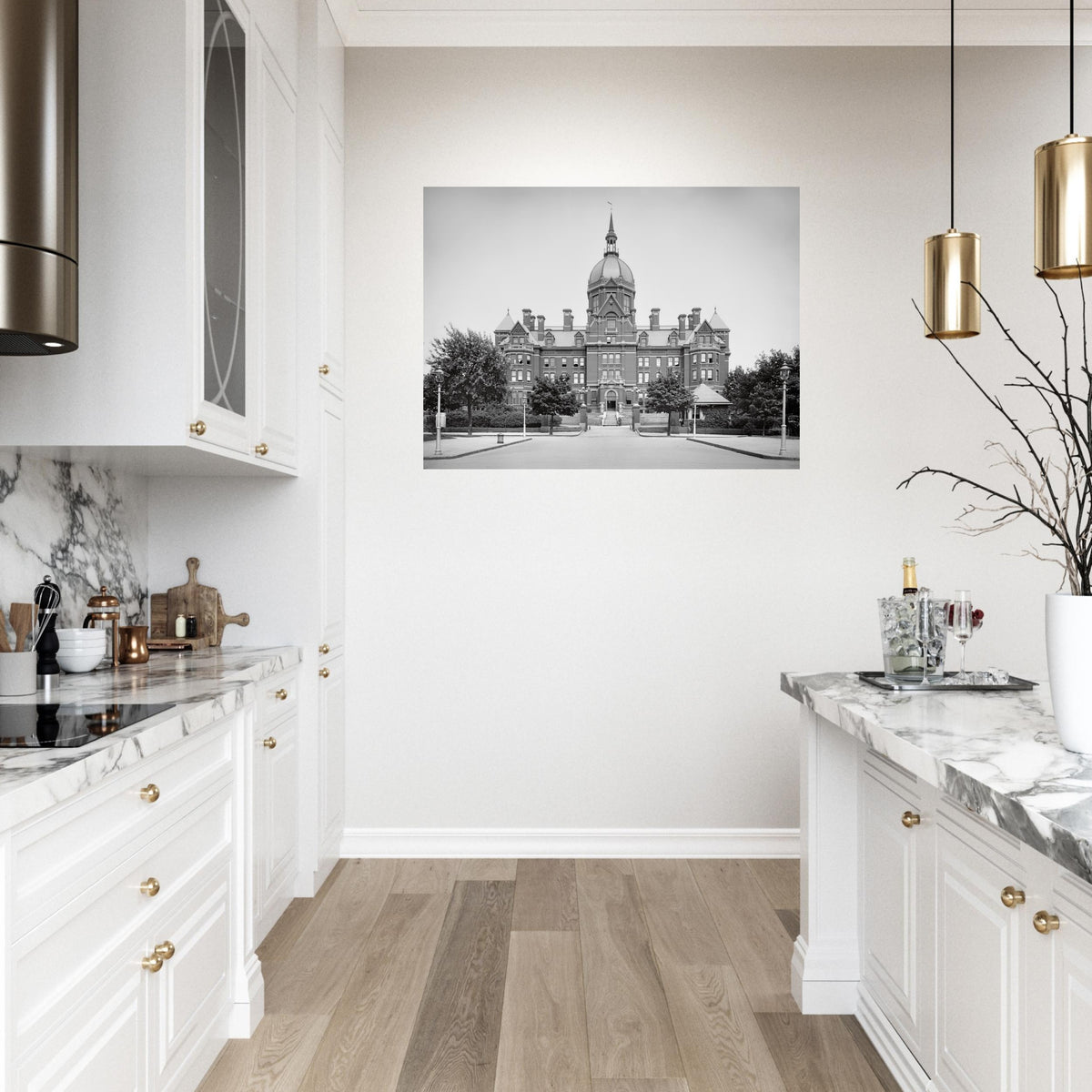 Baltimore Maryland 1895 Johns Hopkins Hospital - Premium Matte Paper Poster