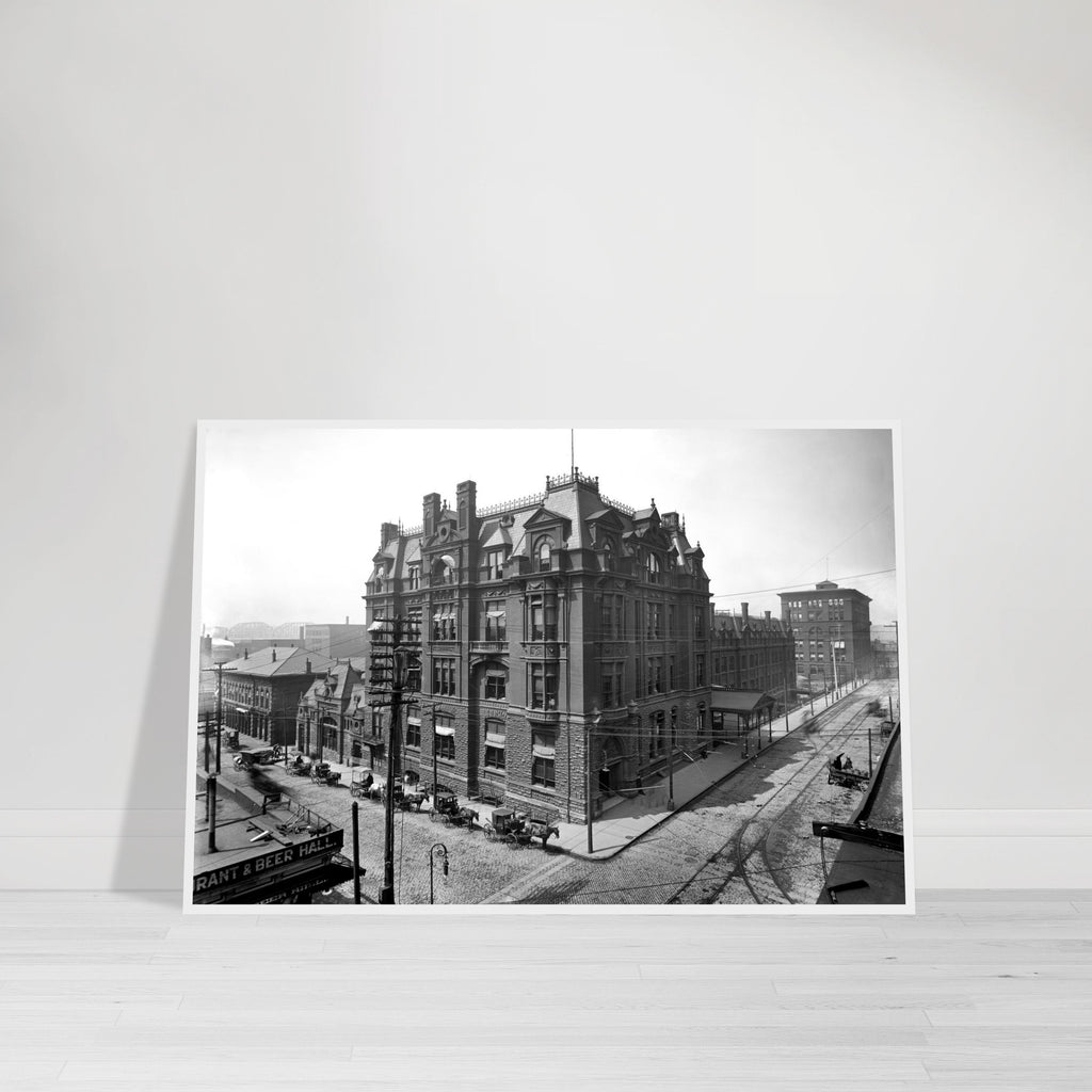 Cincinnati, Ohio 1905 - Central Union Station - wooden framed posters