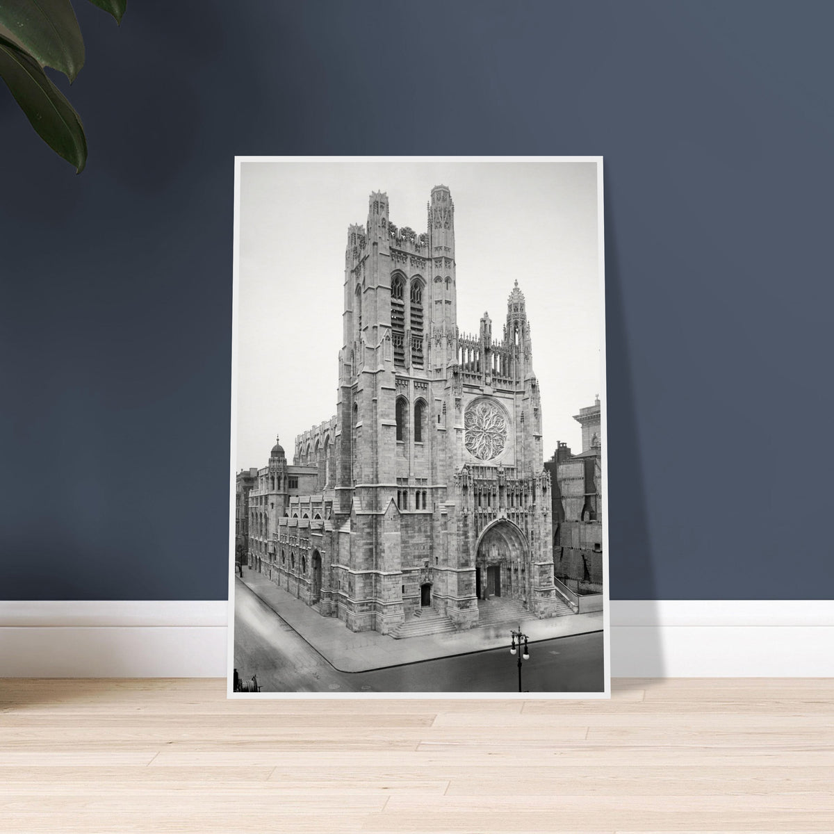 New York City 1913 - Saint Thomas Church on Fifth Avenue - wooden framed posters