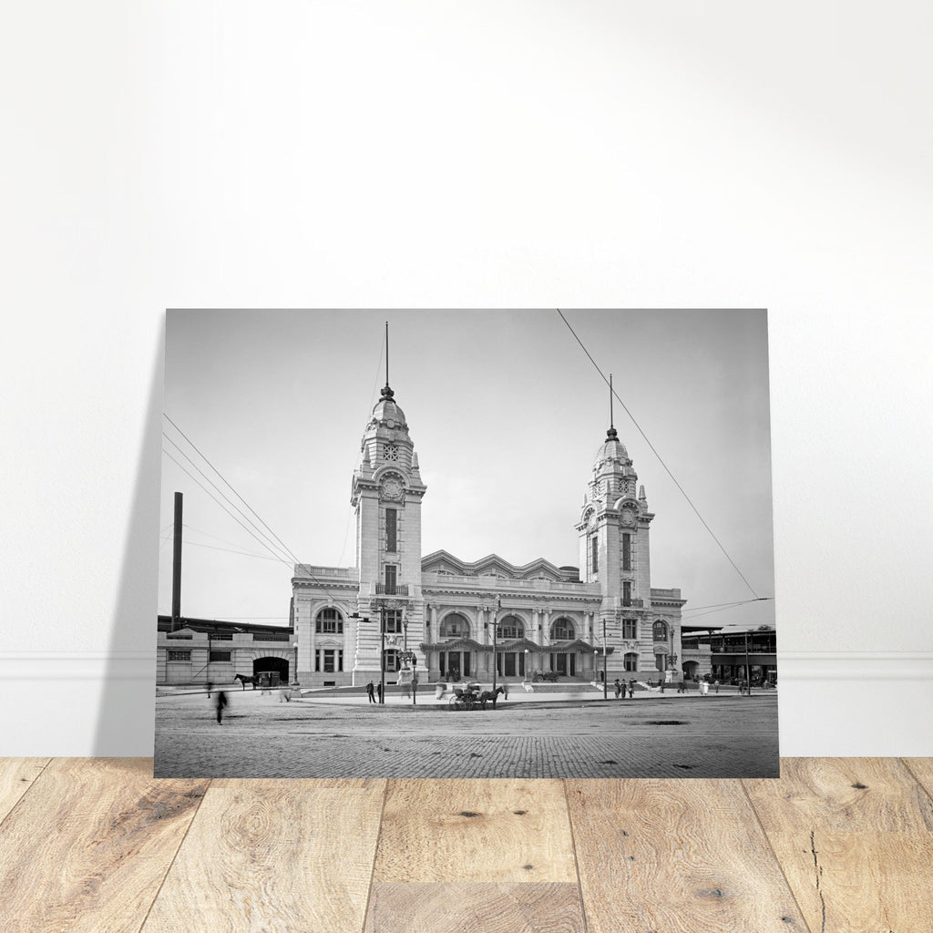 Worcester, Massachusetts - The second Union Station 1911 - Premium Matte Paper Poster