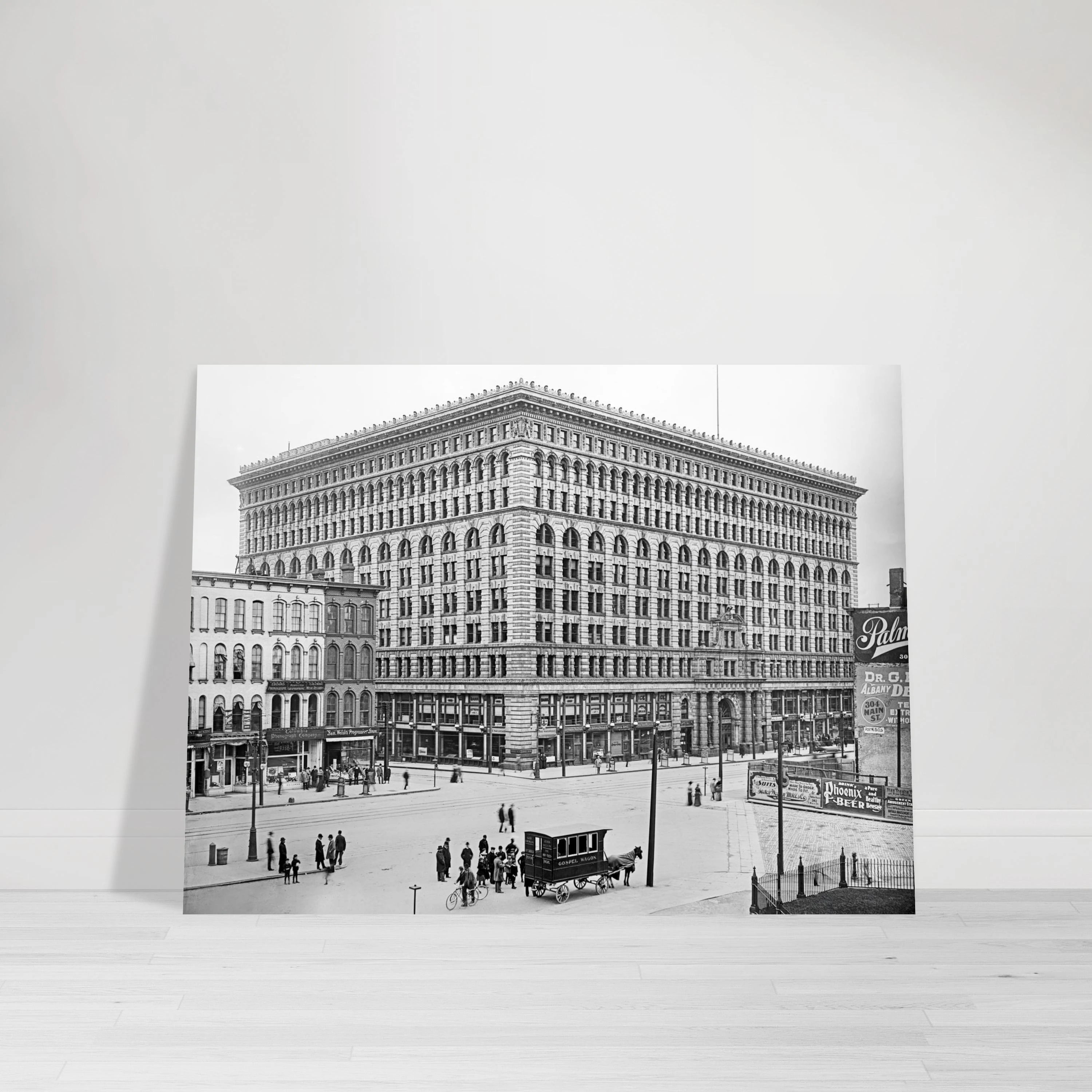 Buffalo Ellicott Square Building 1900  - Premium Matte Paper Poster